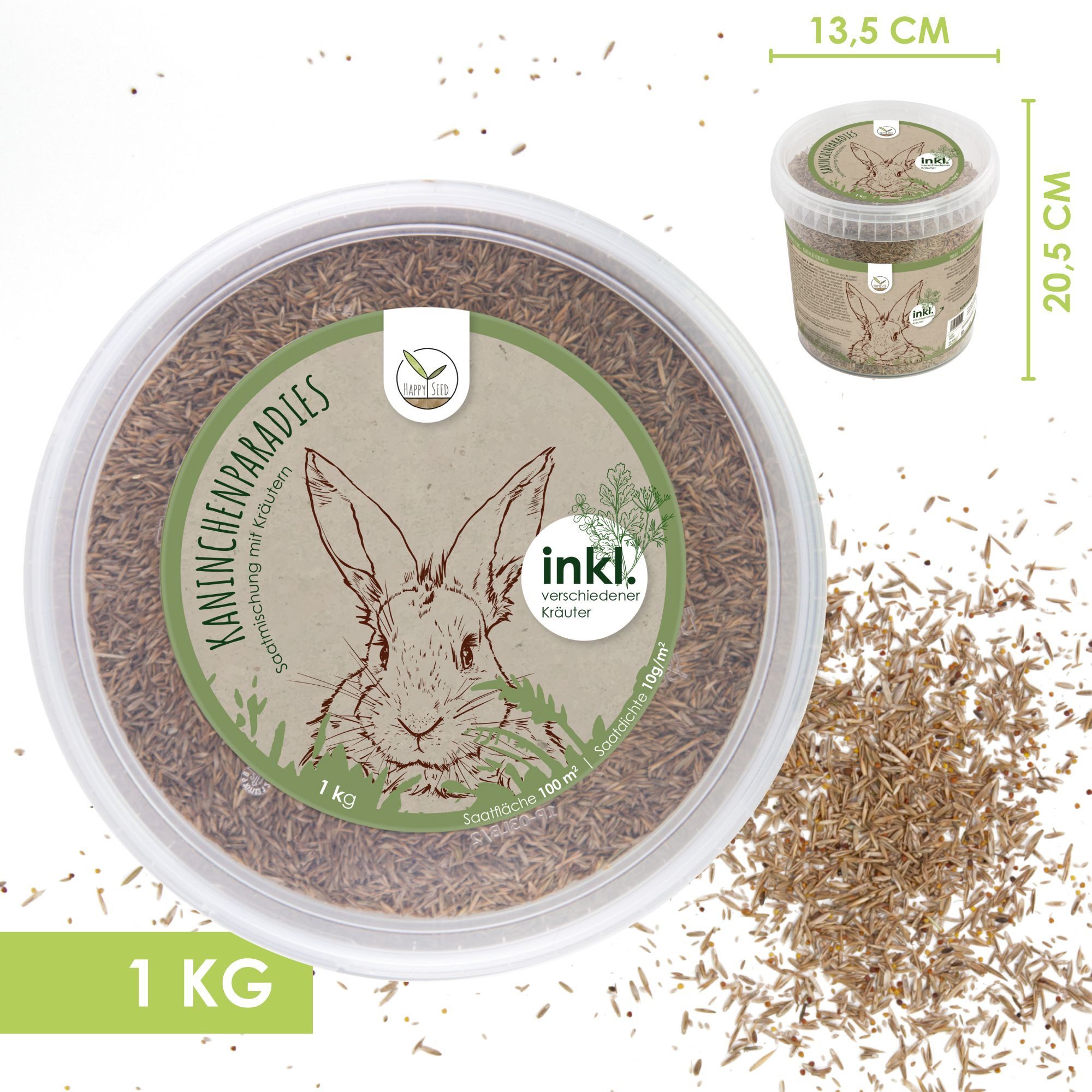 HappySeed Kräutersamen Kaninchenwiese Samen - Kleintierw. günstig online kaufen