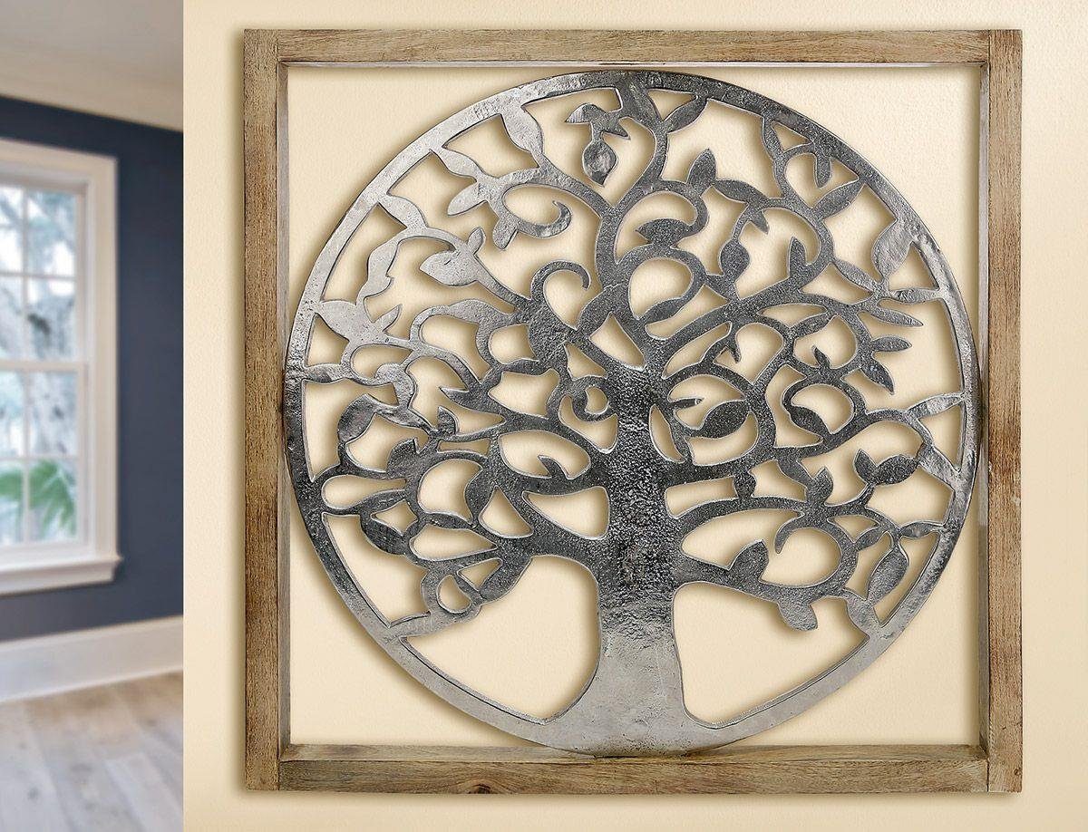 Bild Holz Rahmen XXL Lebensbaum (BxHxL) 60 cm x 60 cm