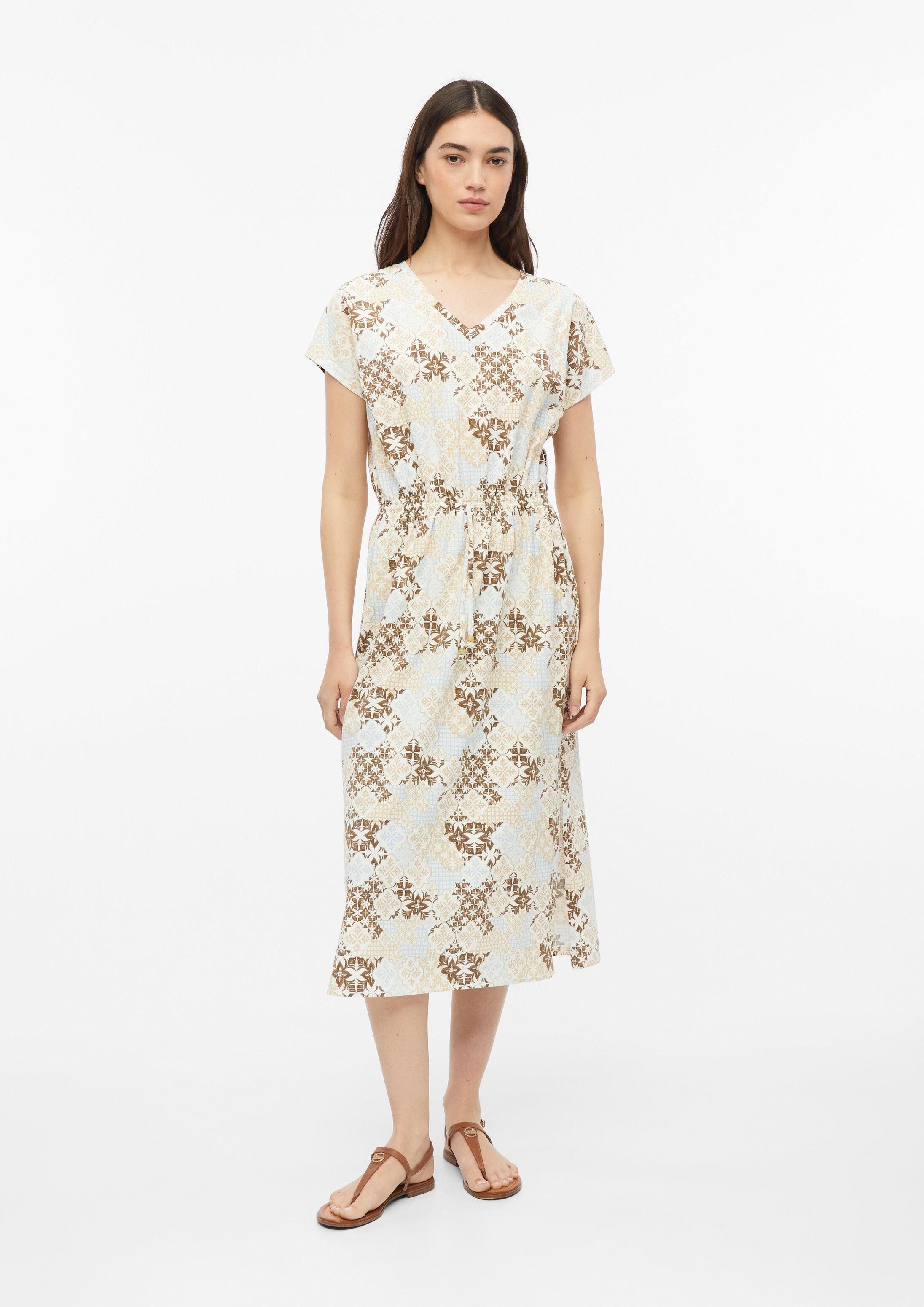 s.Oliver Midikleid Kleid Jerseykleid in Midilänge mit Tunnelzug