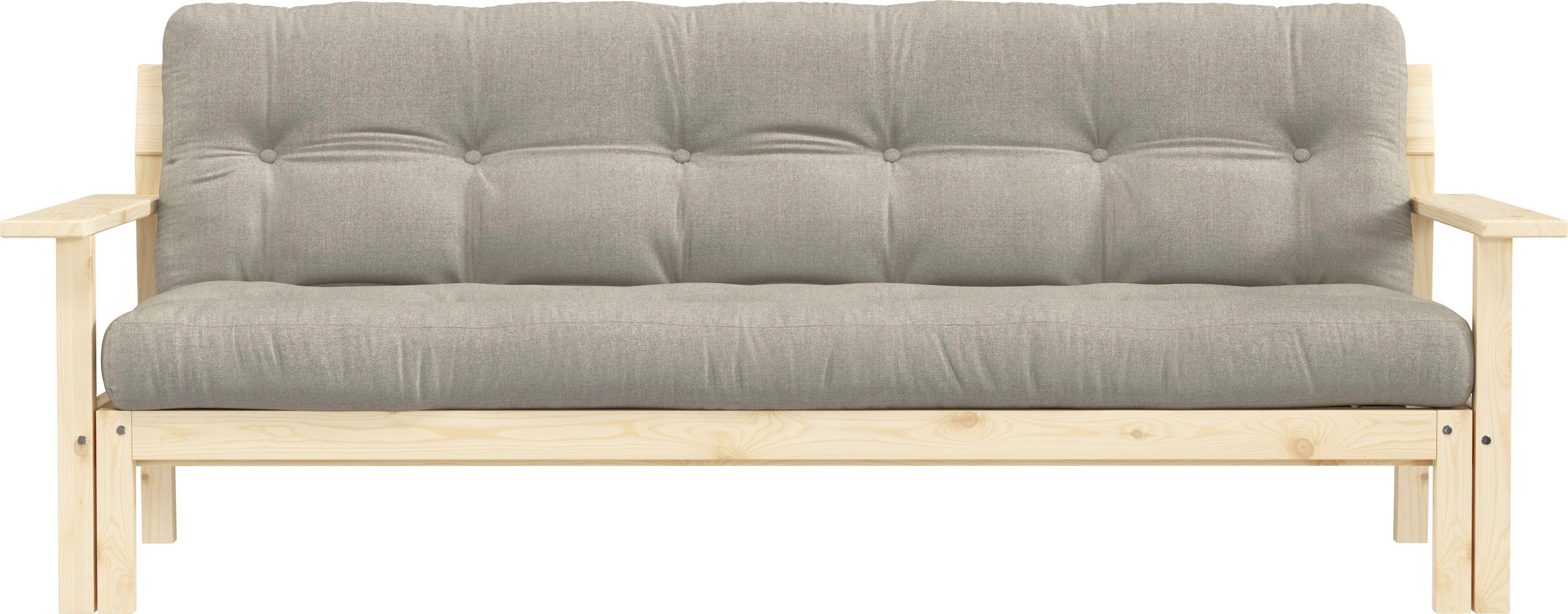 Karup Design Schlafsofa Unwind, Mit Holzstruktur, inkl. Futonmatratze, Liegefläche 130x190 cm