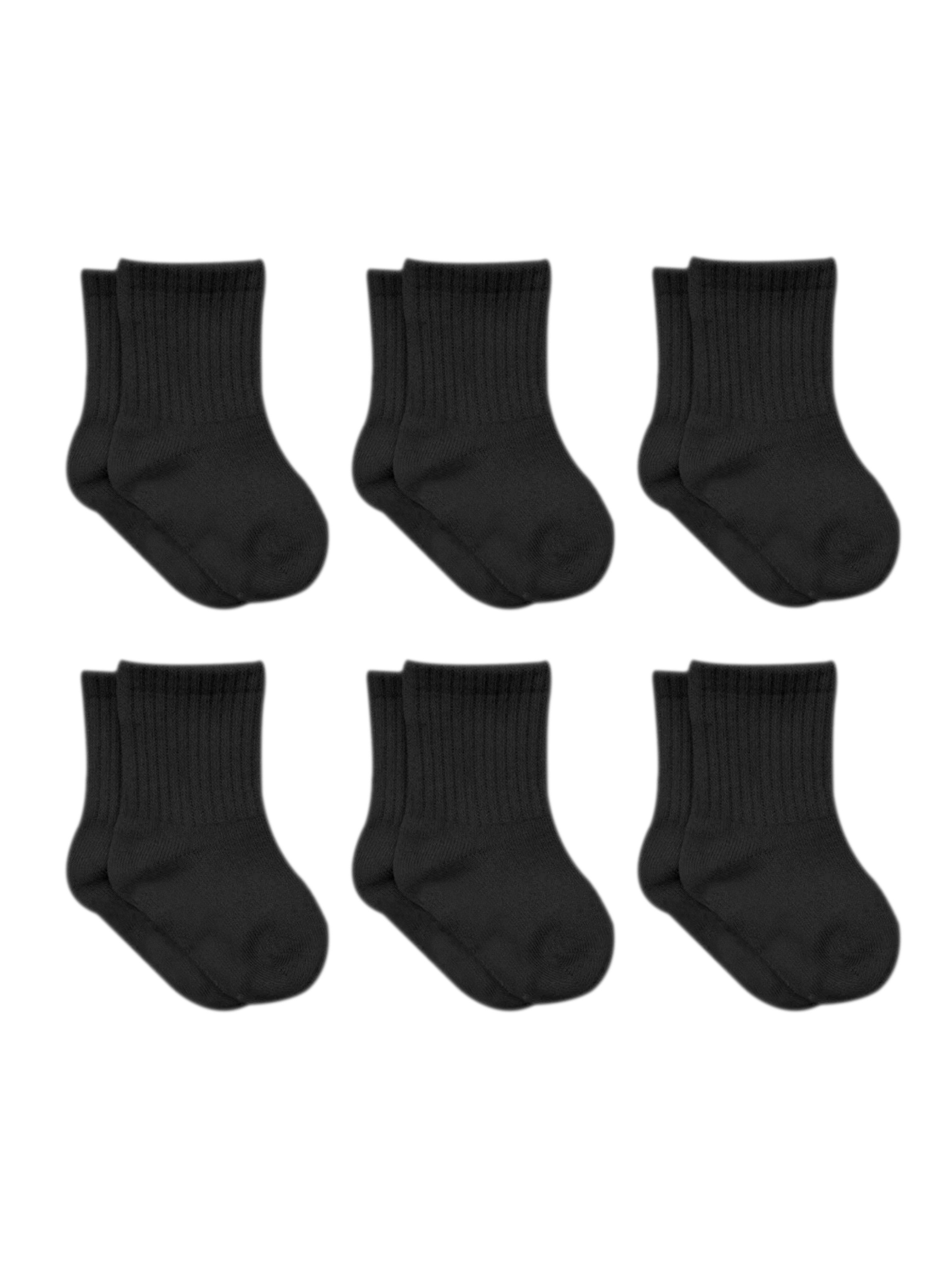 bistyle Socken für Babys Neugeborene Babysocken Jungen Mädchen Kurzsocken (Set, 6-Paar, 6er-Pack) gerippt Bio-Baumwolle GOTS zertifiziert 0-6 Monate bis 2-3 Jahre