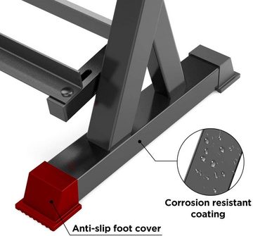 Dripex Kurzhantelständer Kurzhantelablage mit 3 Regale, für Kurzhanteln Aller Gewichte, Kompakt