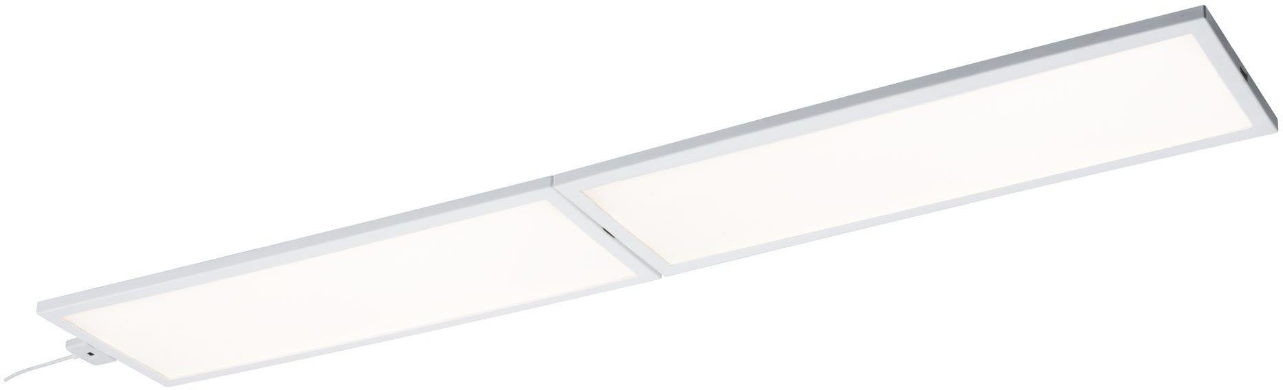 Paulmann Unterschrankleuchte LED Panel Ace 7,5W Weiß 10x30cm Erweiterung, LED fest integriert, Warmweiß, LED Panel Ace 7,5W Weiß 10x30cm Erweiterung