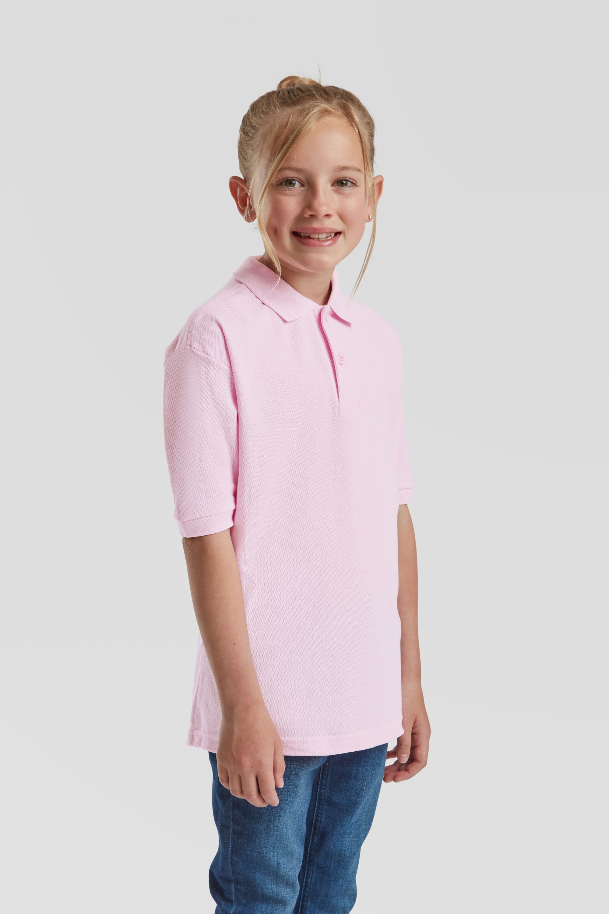 Fruit of the Loom Poloshirt Kids 65/35 Polo – Bild 4 von 5