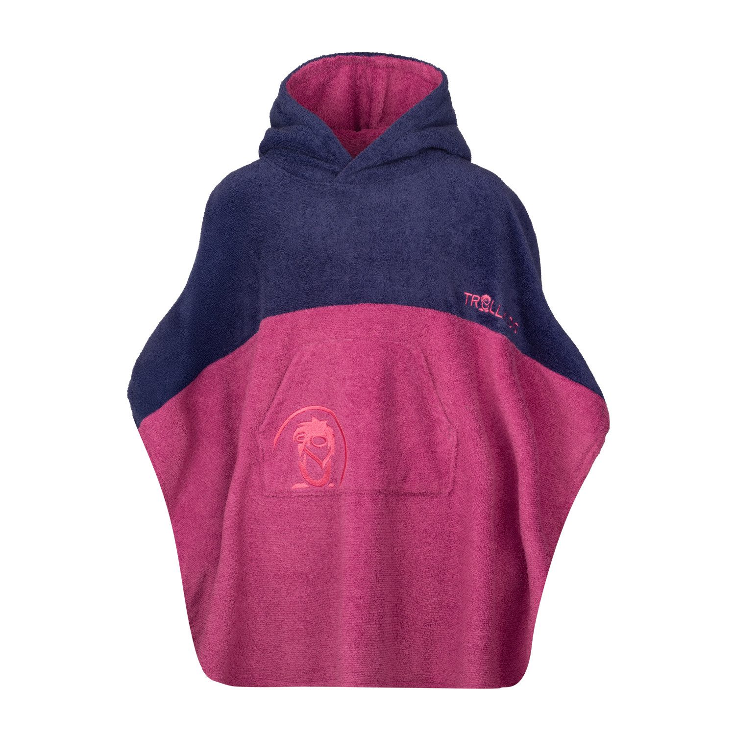 TROLLKIDS Badeponcho Kids Kvalvika Surf Poncho, Midilänge, 100% polyester