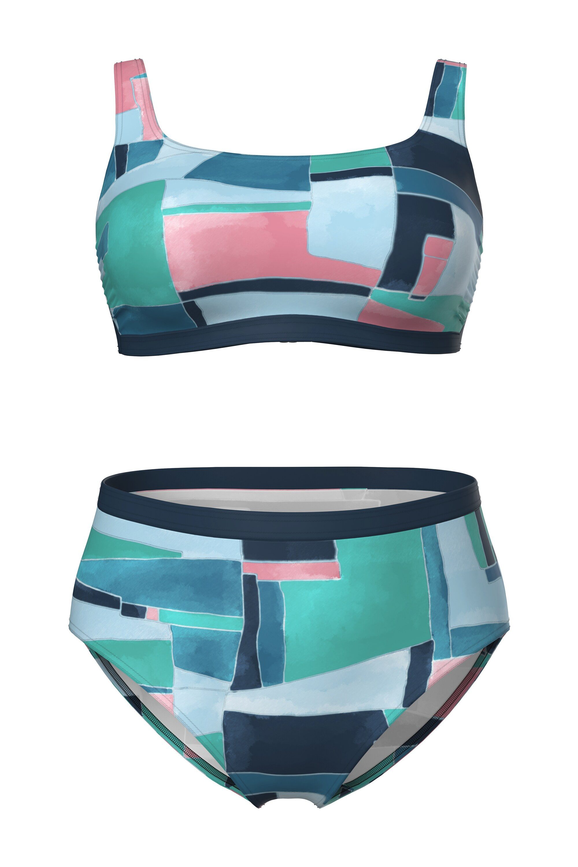 Ulla Popken Soft-BH Bikini grafischer Druck Softcups