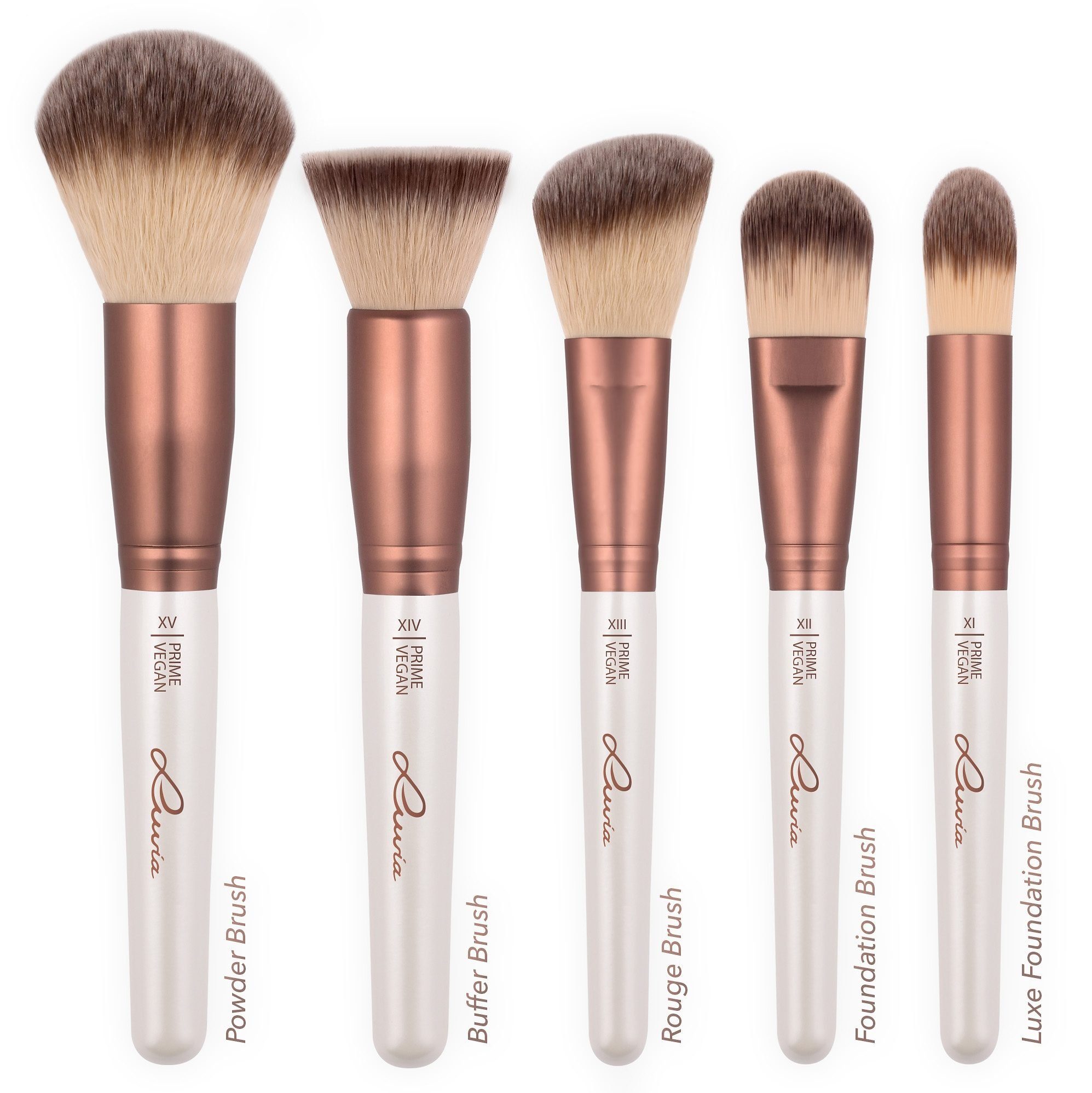 Luvia Cosmetics Prime Vegan cosmetic brush set, 15 pieces, vegan