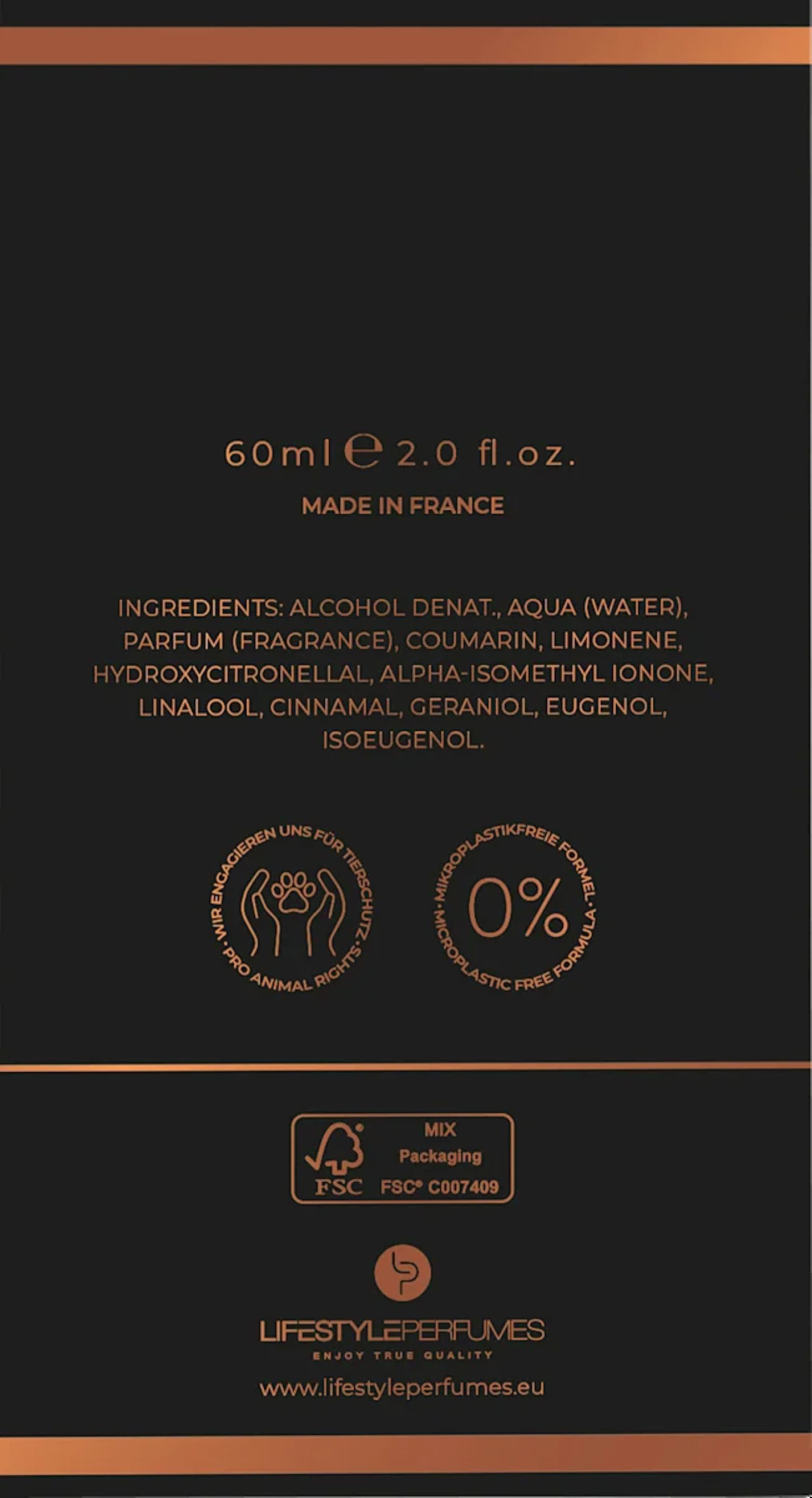 Caline Eau de Toilette HOMME Powerful Black Eau de Toilette, 60 ml