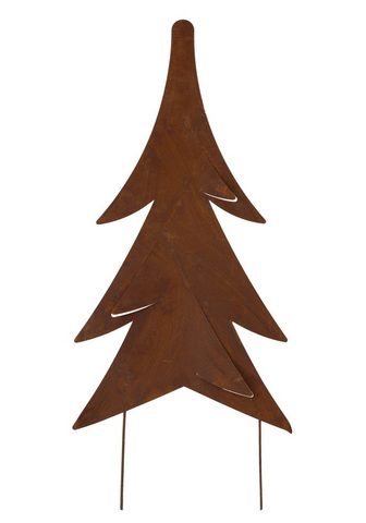my home Dekobaum Tanne Weihnachtsdeko aussen s...