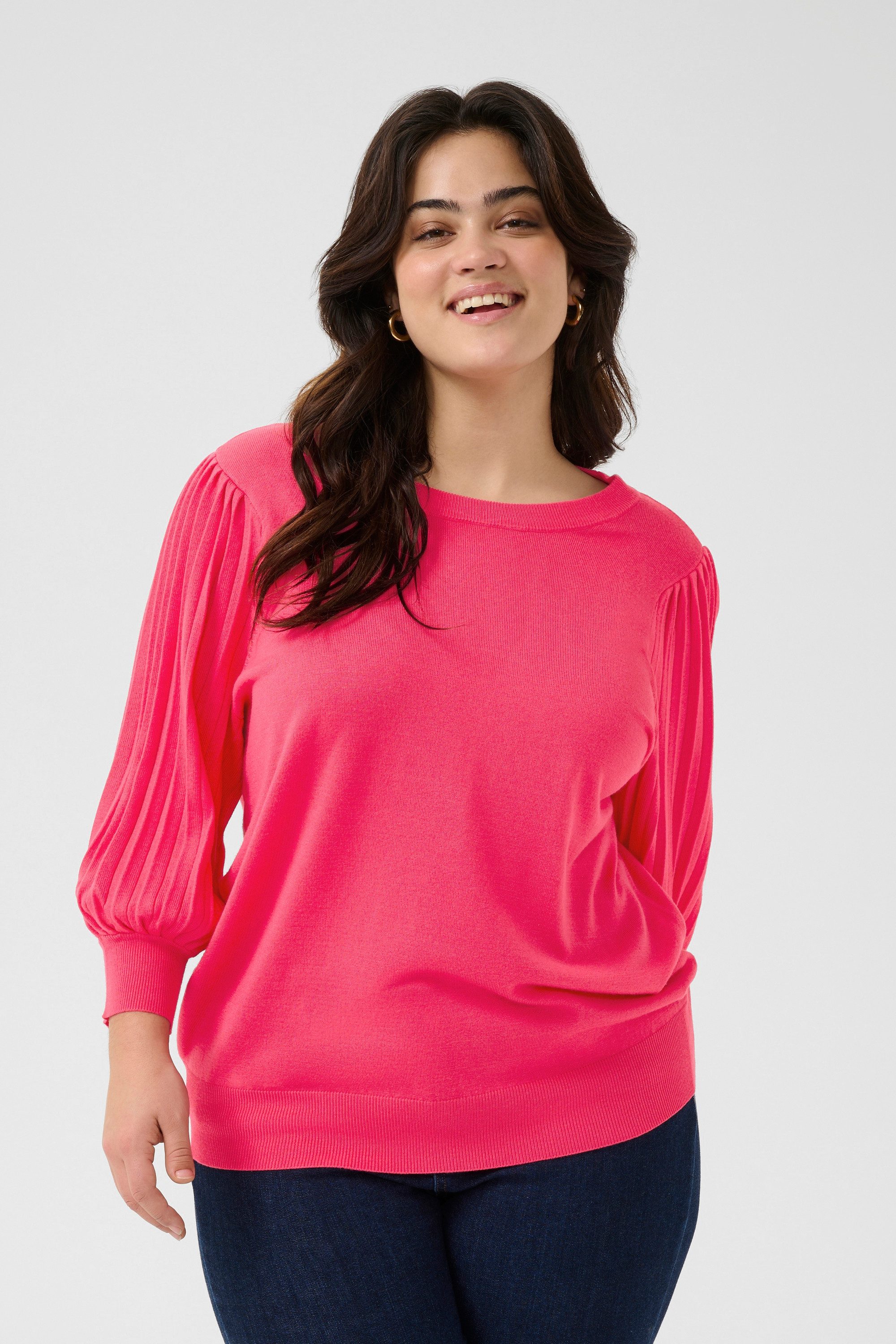 KAFFE Curve Strickpullover Strickpullover KCloni Große Größen