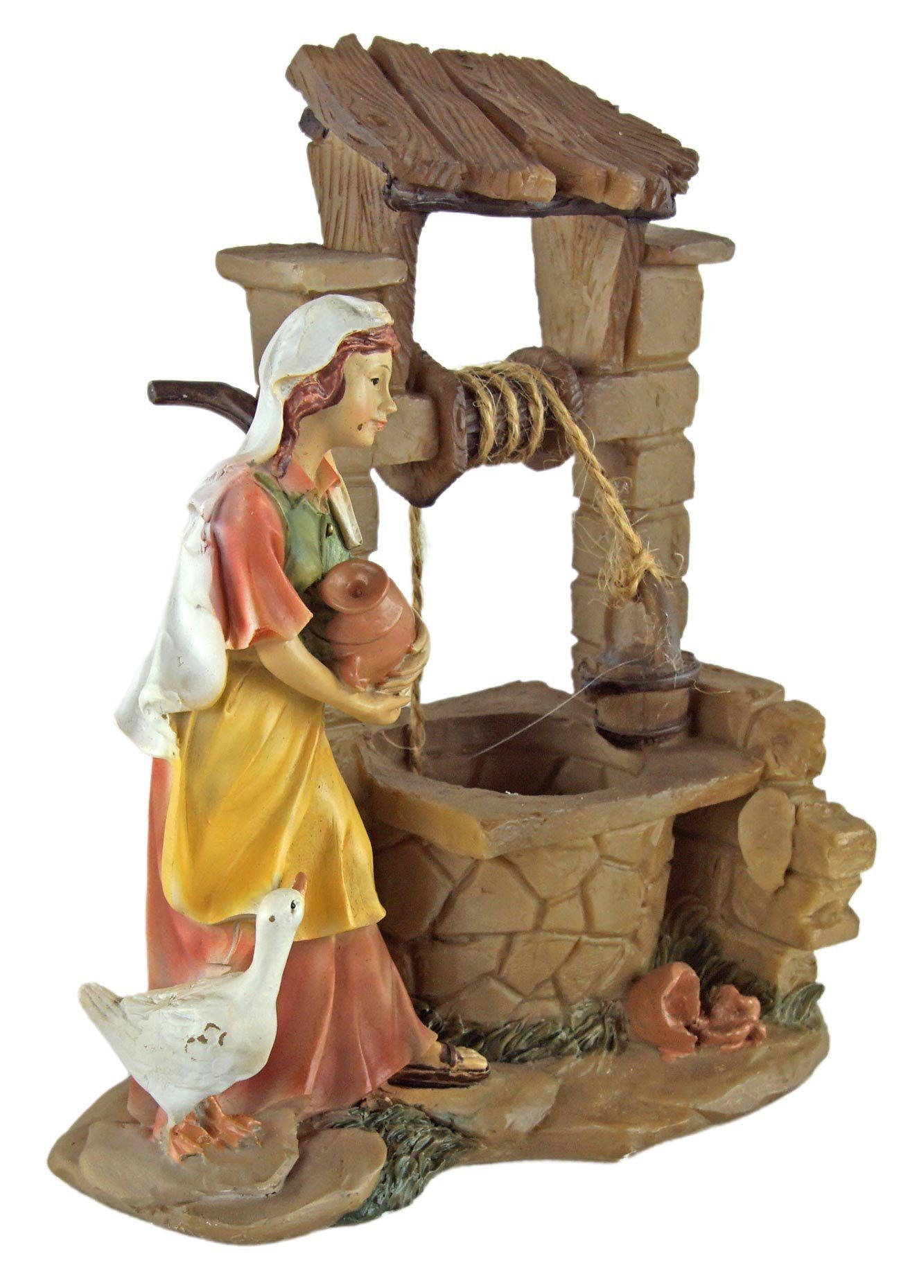 Krippenursel Krippenfigur Krippenfigur Magd mit 1-tlg), am (1 cm, 902 handbemalte Krippenfiguren Brunnen, St., Krug K 10 ca