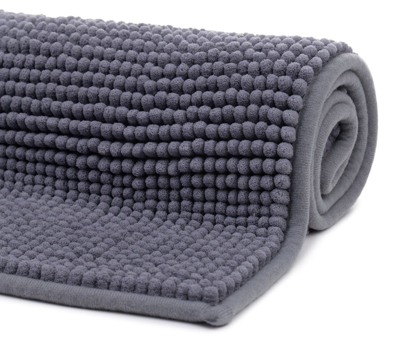 liebling Badematte, Fußbodenheizung geeignet, Polyester, rechteckig, Antirutsch-Beschichtung, sehr Saugfähig, Größe: 70x120 cm, anthrazit