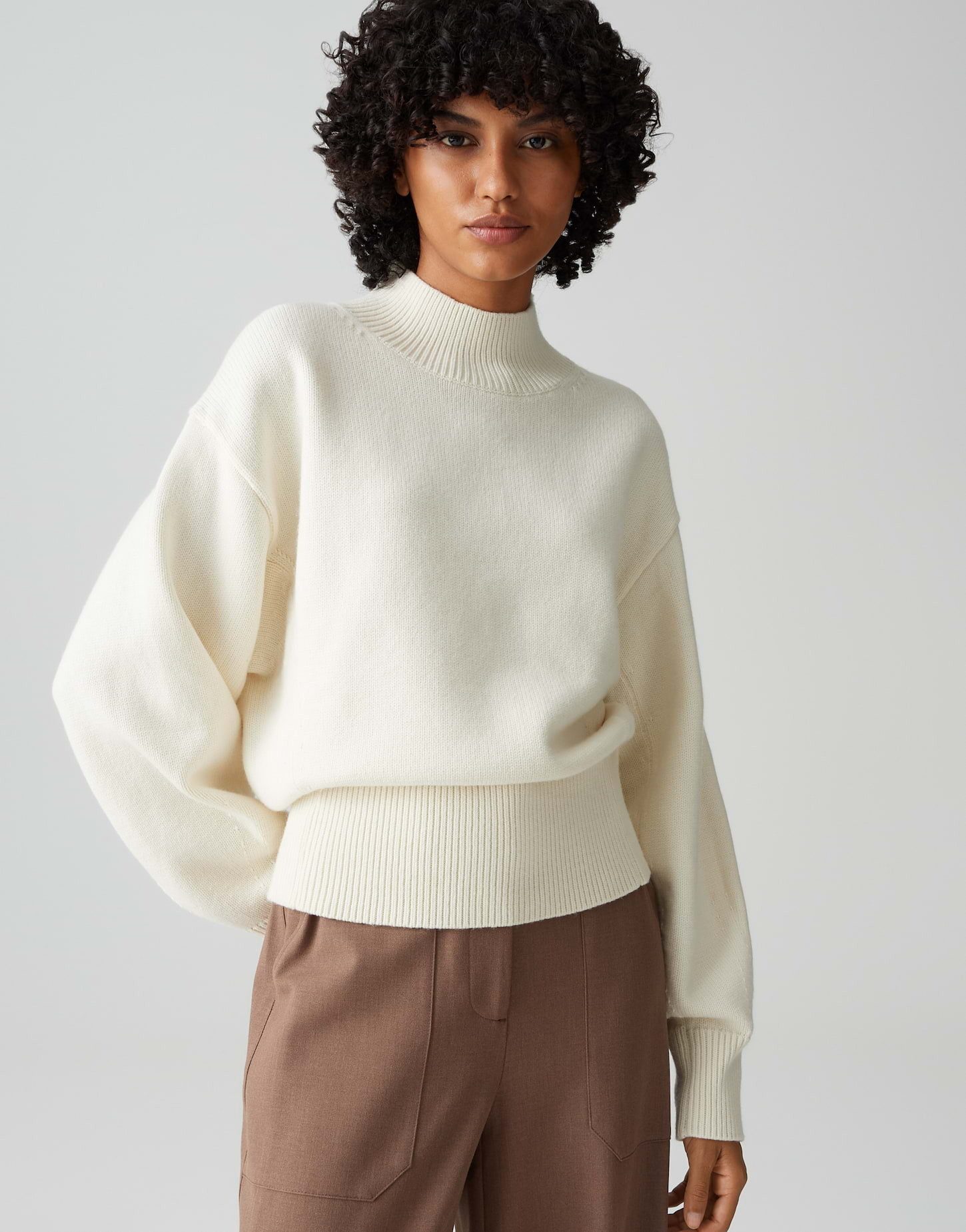 OPUS Strickpullover Strickpullover PANDINI Regular aus Woll Mix günstig online kaufen