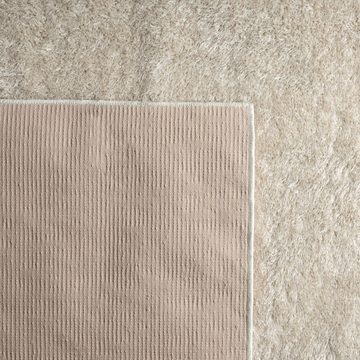 Teppich Flauschiger Shaggy Teppich • glamourös • in creme, Teppich-Traum, rechteckig, Höhe: 30 mm