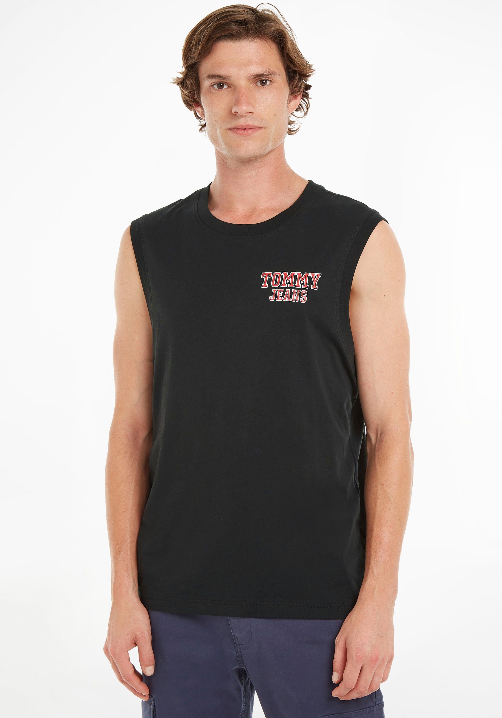 Tommy Jeans T-Shirt TJM RLXD TJ BASKETBALL TANK mit Rundhalsausschnitt Black