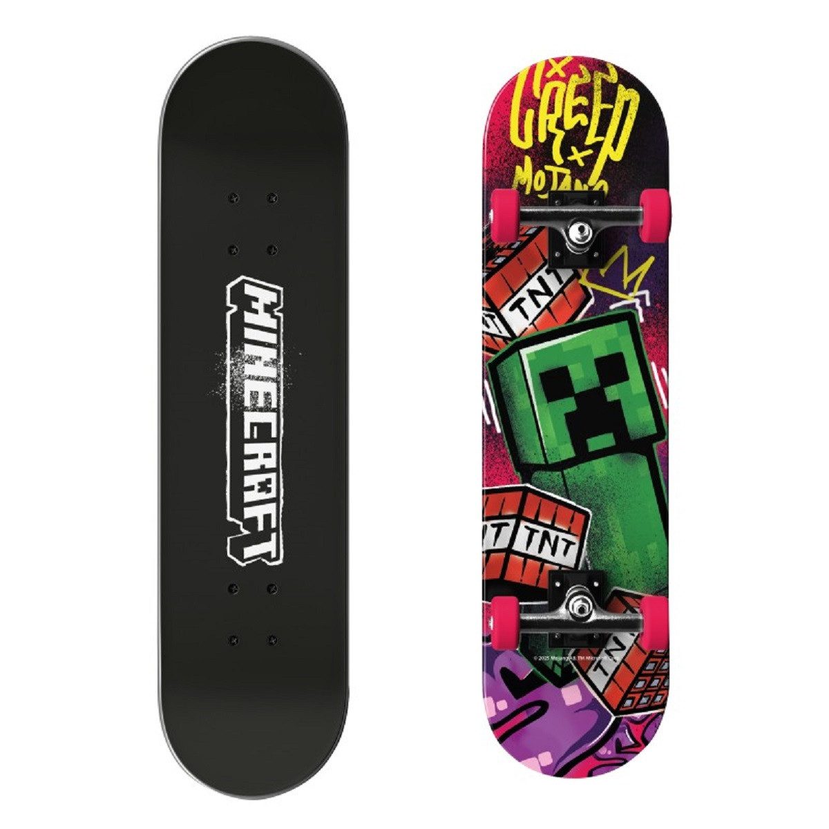 Skateboard 79 x 20 x 10 cm mit PU Rollen 92A ABEC 11 Lager
