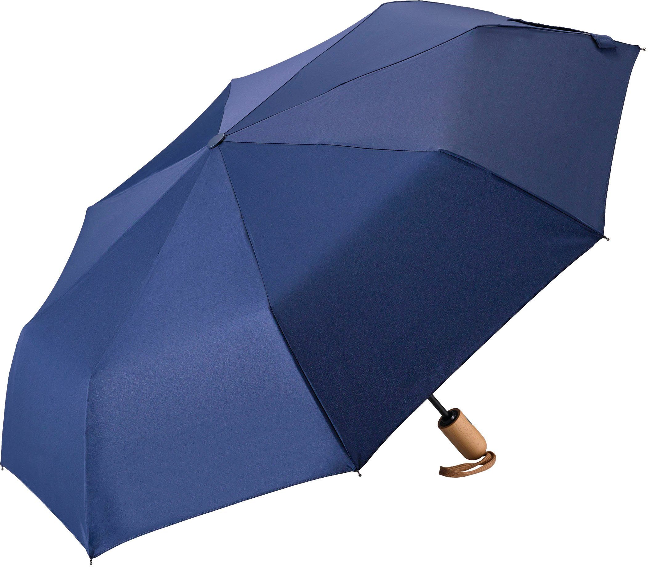 Taschenregenschirm marineblau EuroSCHIRM® Umwelt-Taschenschirm,