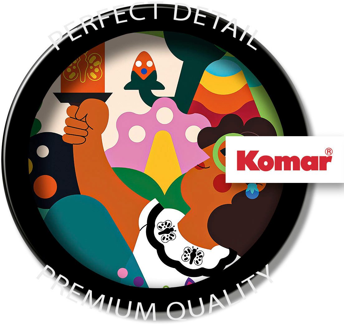 Komar Wandtattoo selbstklebendes Vlies - Encanto Miracle Candle - Größe 125 x 125 cm (1 St), Künstler: Komar, rund und selbstklebend