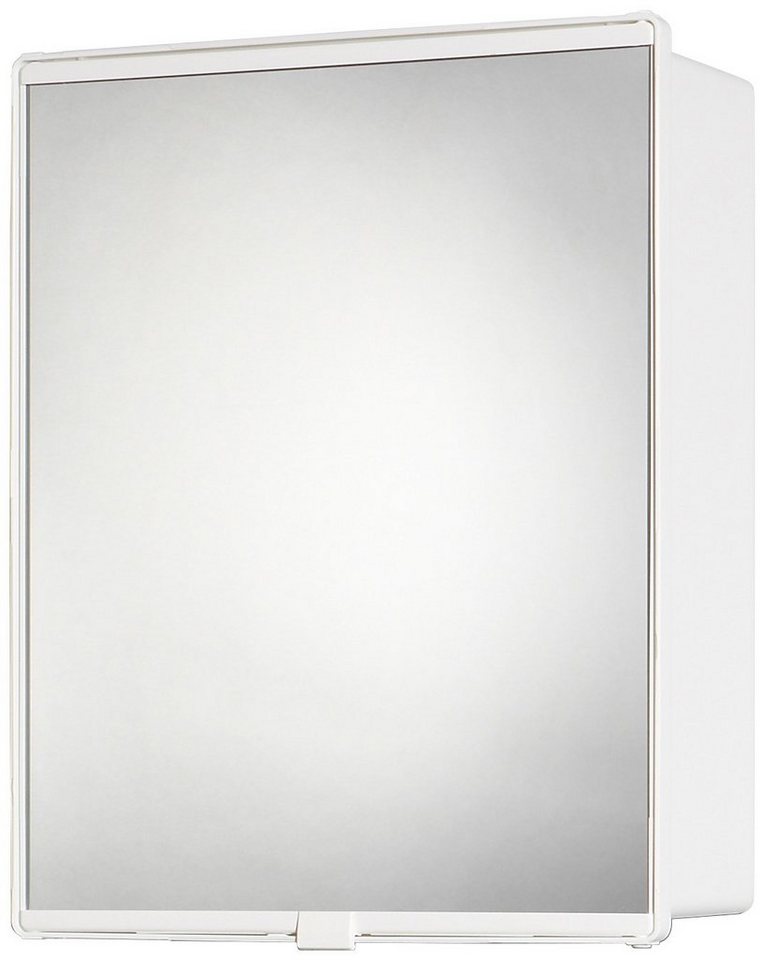 jokey Spiegelschrank Junior weiß, 31,5 cm Breite, Eine  Kristallglasspiegeltür
