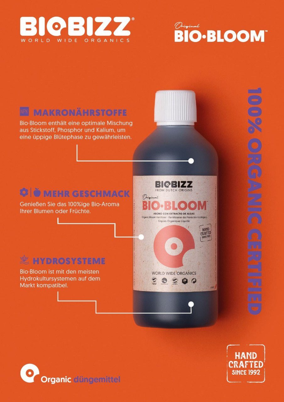 Biobizz Pflanzendünger BioBizz Grow Dünger Bio-Bloom 1 L – Bild 4 von 5