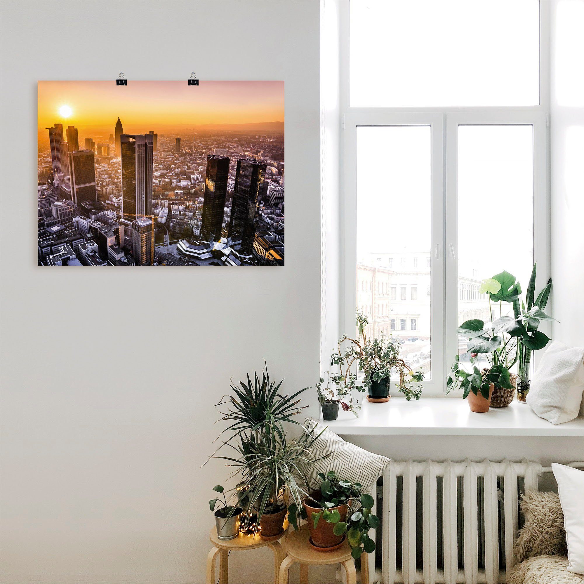Artland Wandbild »Frankfurt am Main Panorama I«, Deutschland (1 Stück), in vielen Größen & Produktarten - Alubild / Outdoorbild für den Außenbereich, Leinwandbild, Poster, Wandaufkleber / Wandtattoo auch für Badezimmer geeignet-kaufen