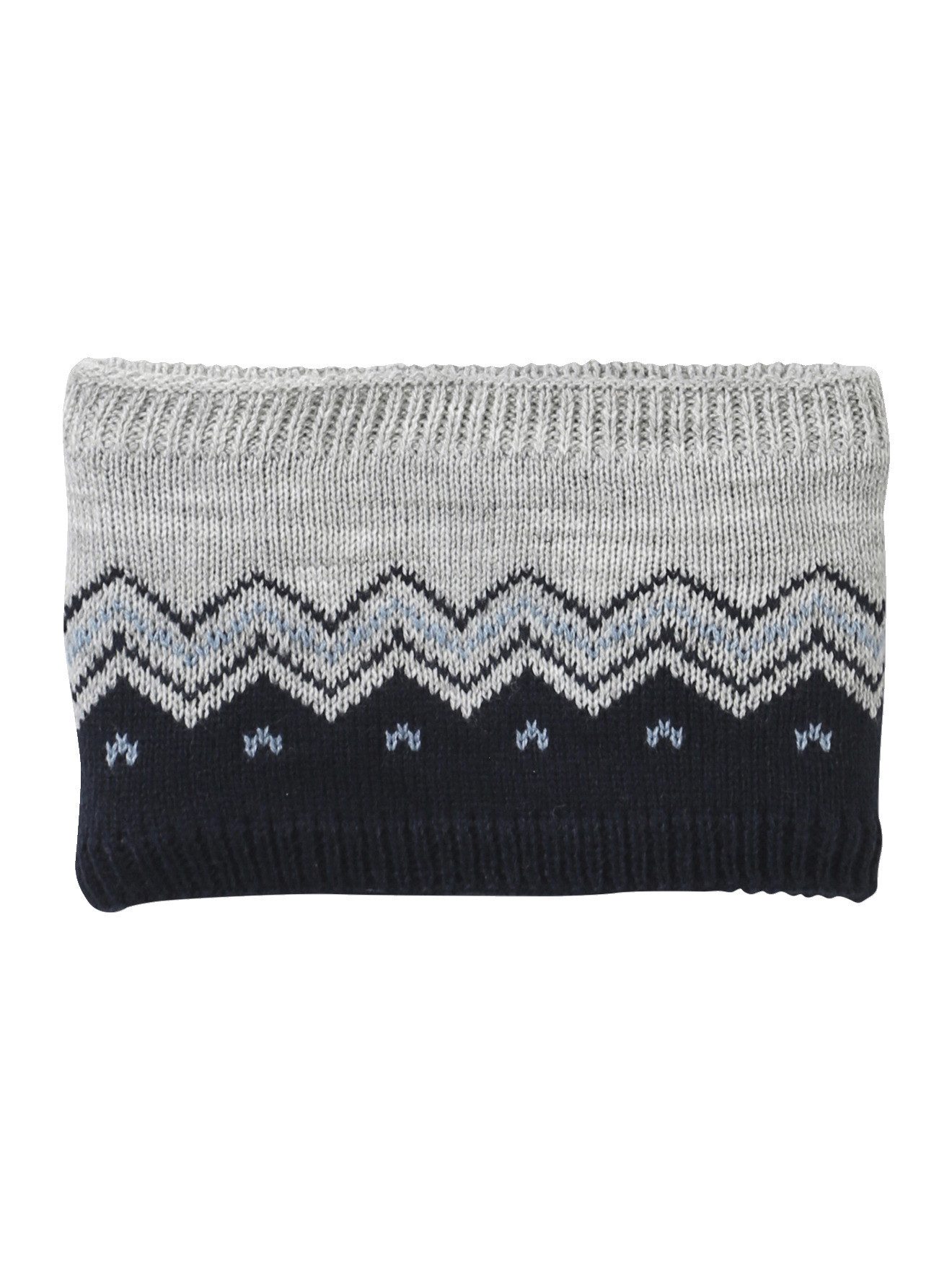 vertbaudet Mütze & Schal Baby Set: Jacquard-Strickmütze, Snood & Fäustlinge