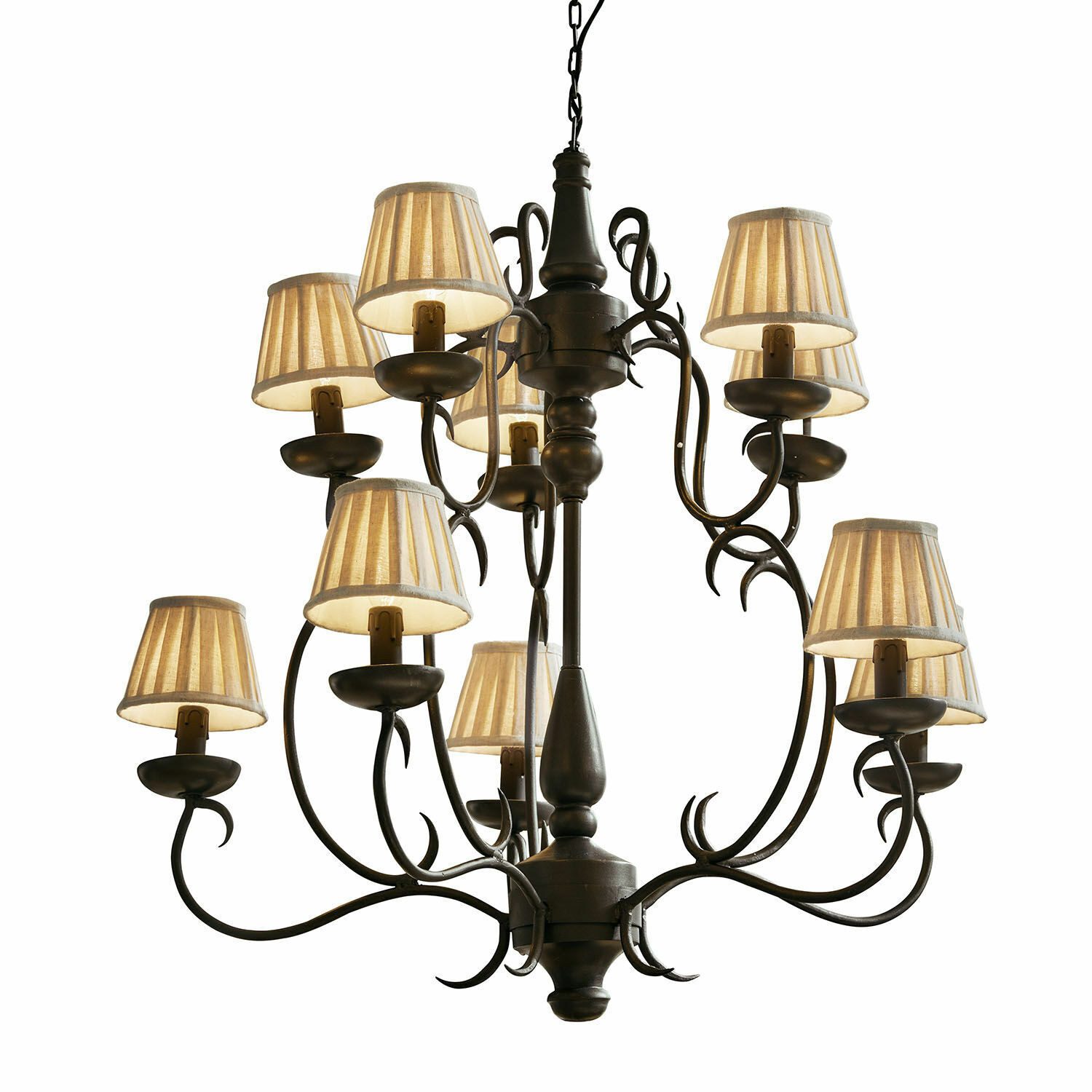 Kronleuchter Leuchter Caddington schwarz