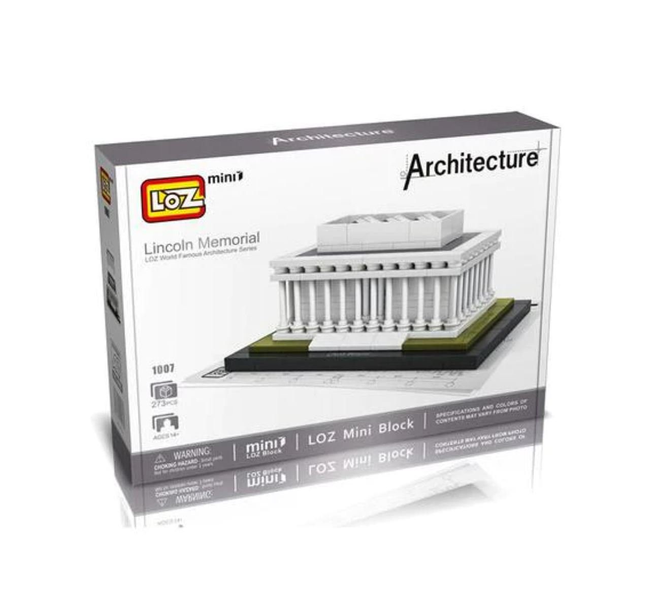Konstruktions-Spielset LOZ 1007 Lincoln Memorial Mini Blocks Klemmbaustein Set