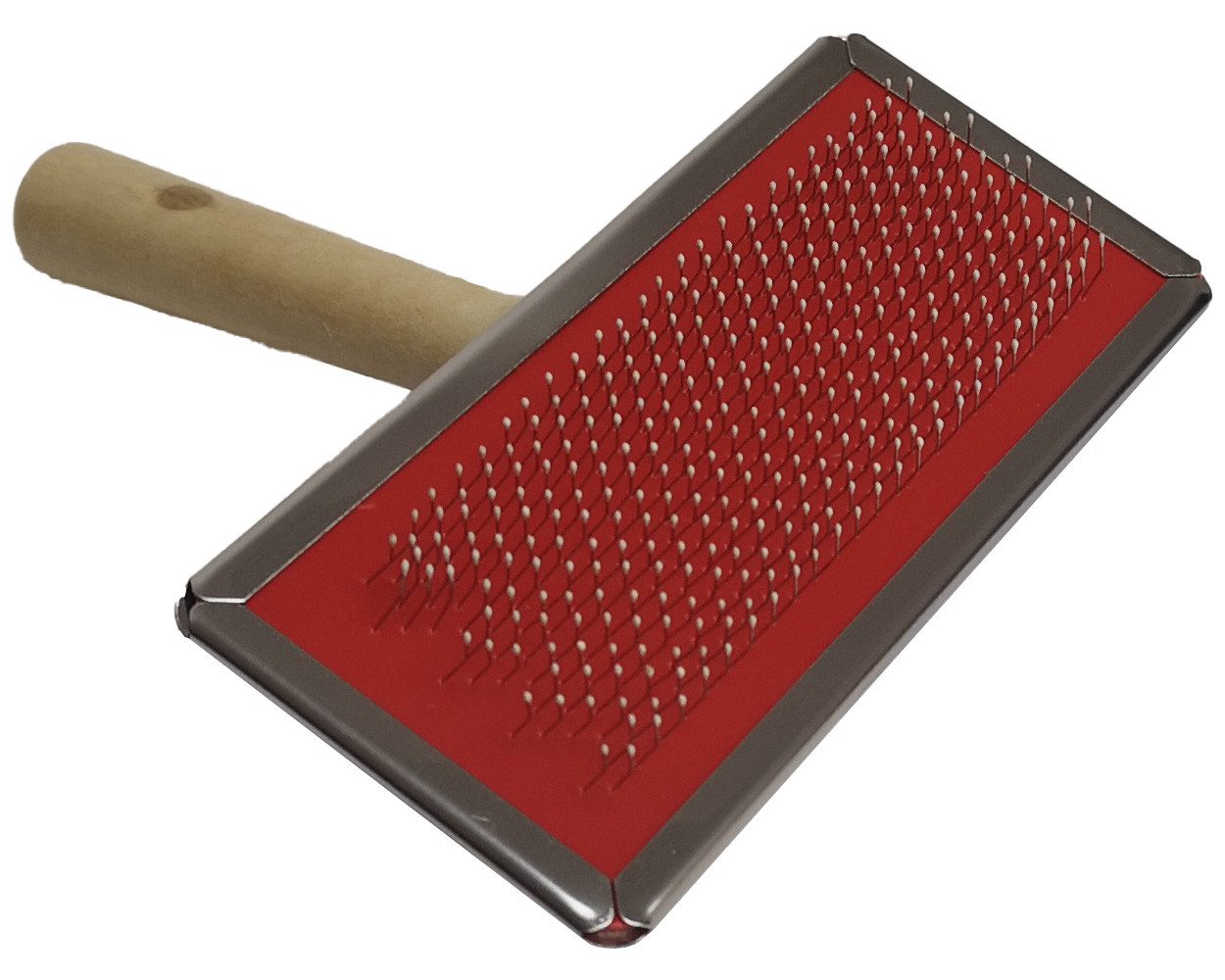 Reissner Lammfelle Fellbürste Pflegebürste für Haustiere, Lamm- und Schaffelle, robust mit Holzgriff