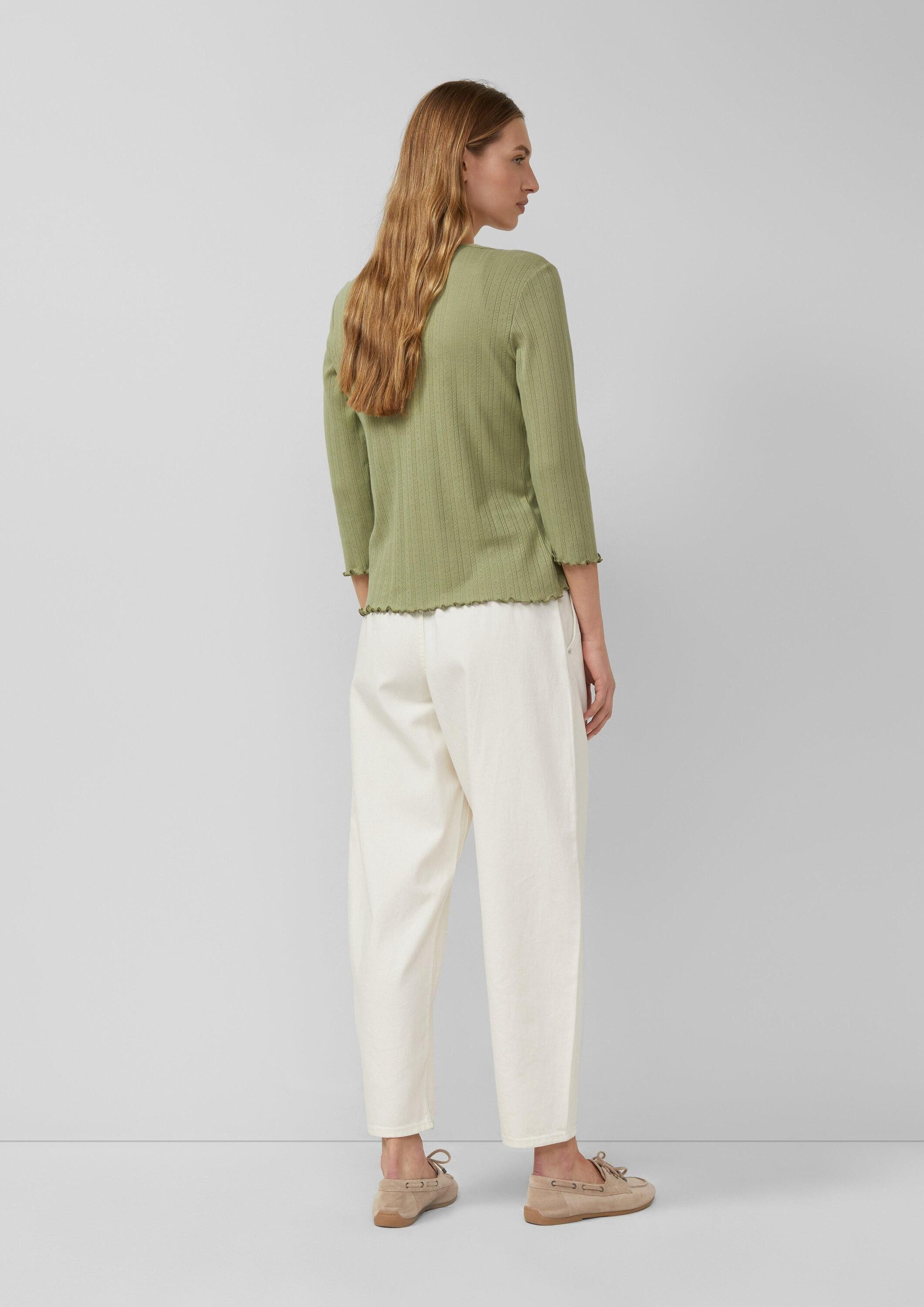s.Oliver Cardigan Indoor-Jacke Pointelle-Jacke günstig online kaufen