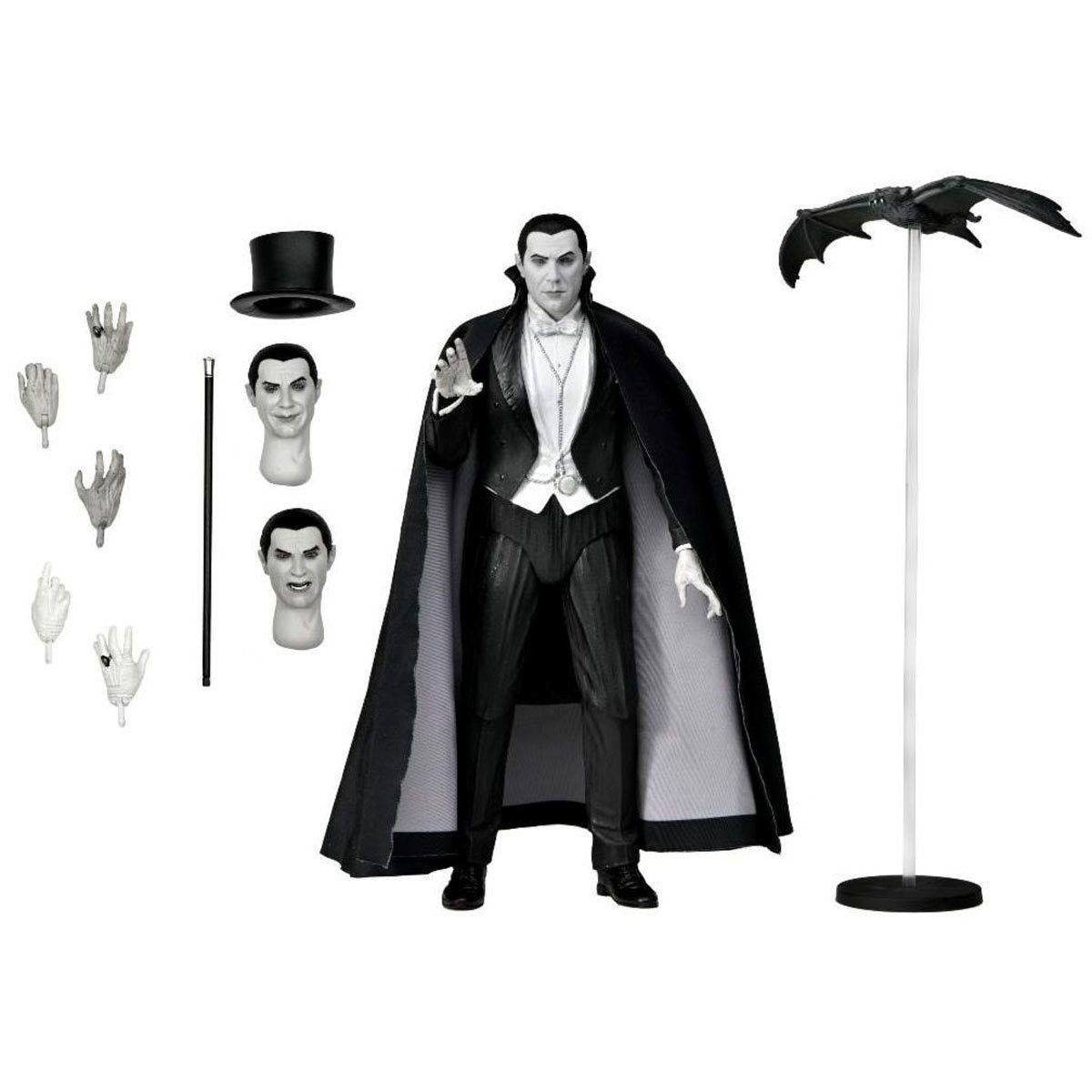 NECA Actionfigur NECA Universal Monsters Ultimate Dracula Carfax Abbey Actionfigur B&W