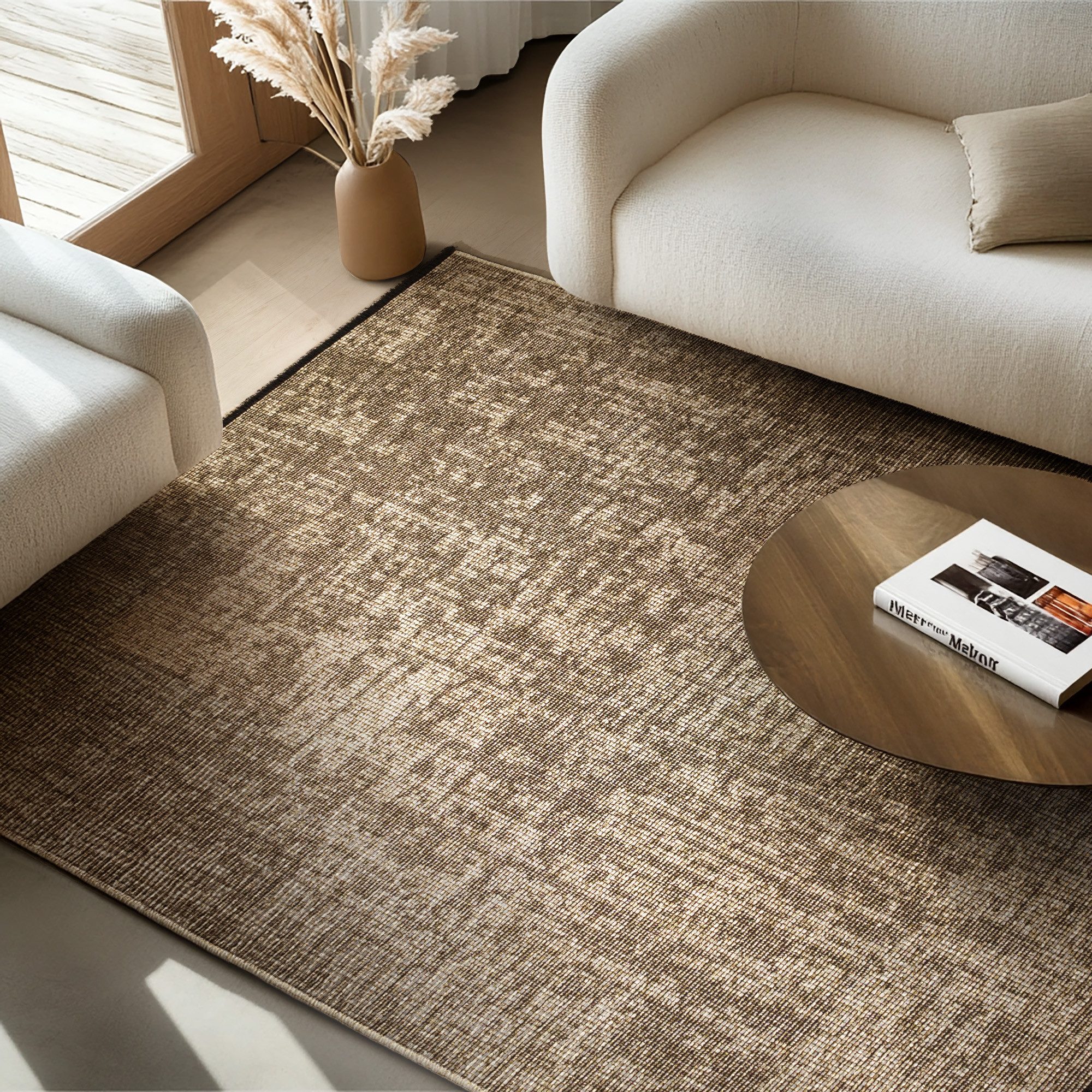 SIMPEX24 Teppich Boho Design, Rechteckig, Höhe: 7 mm, Baumwolle, Waschbarer günstig online kaufen