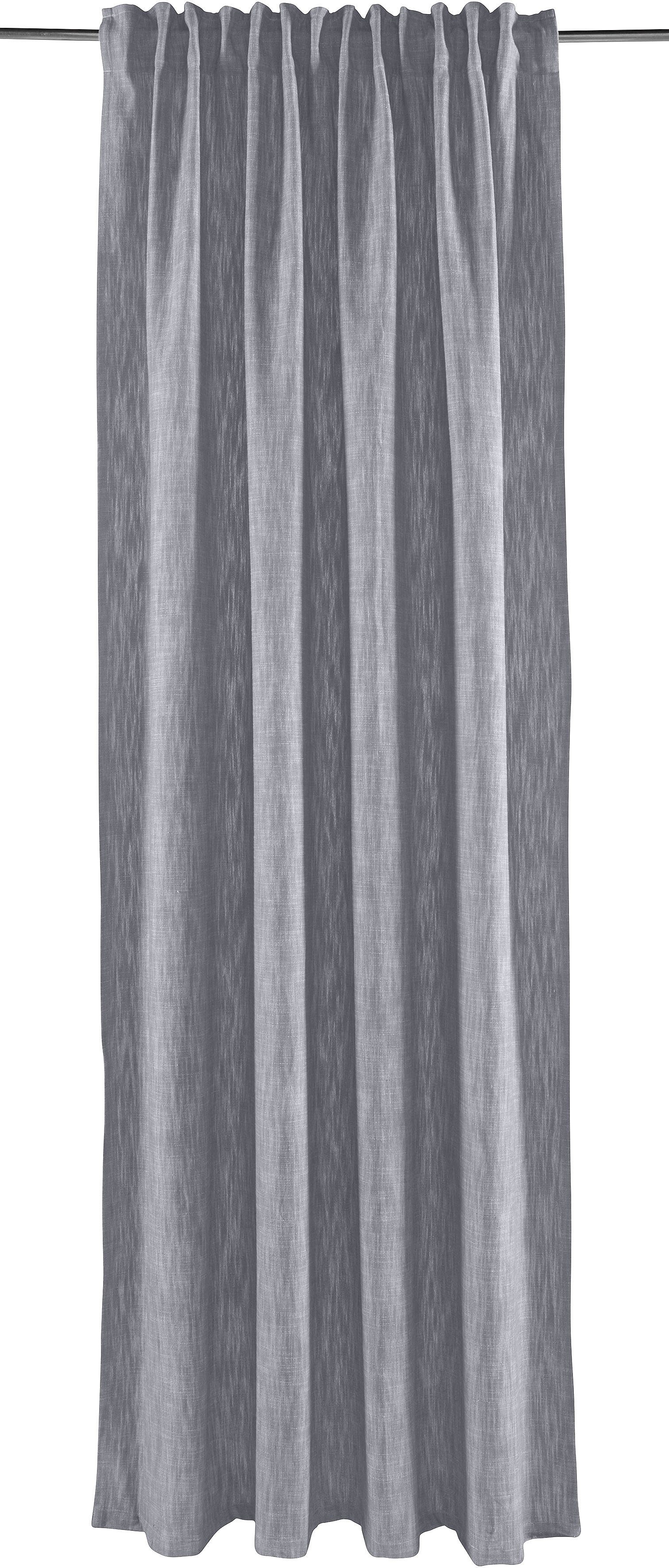 Vorhang Elbgarn, elbgestoeber, Multifunktionsband grau blickdicht (1 St)
