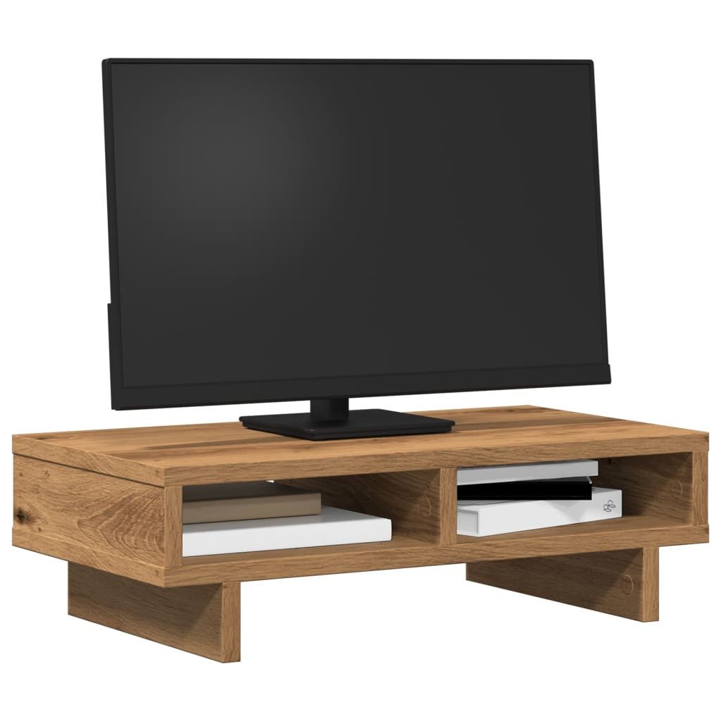 vidaXL Monitor-Halterung 50 x 27 x 15 cm Monitorständer Artisan-Eiche 50x27x15 cm Spanplatte, (1-tlg)
