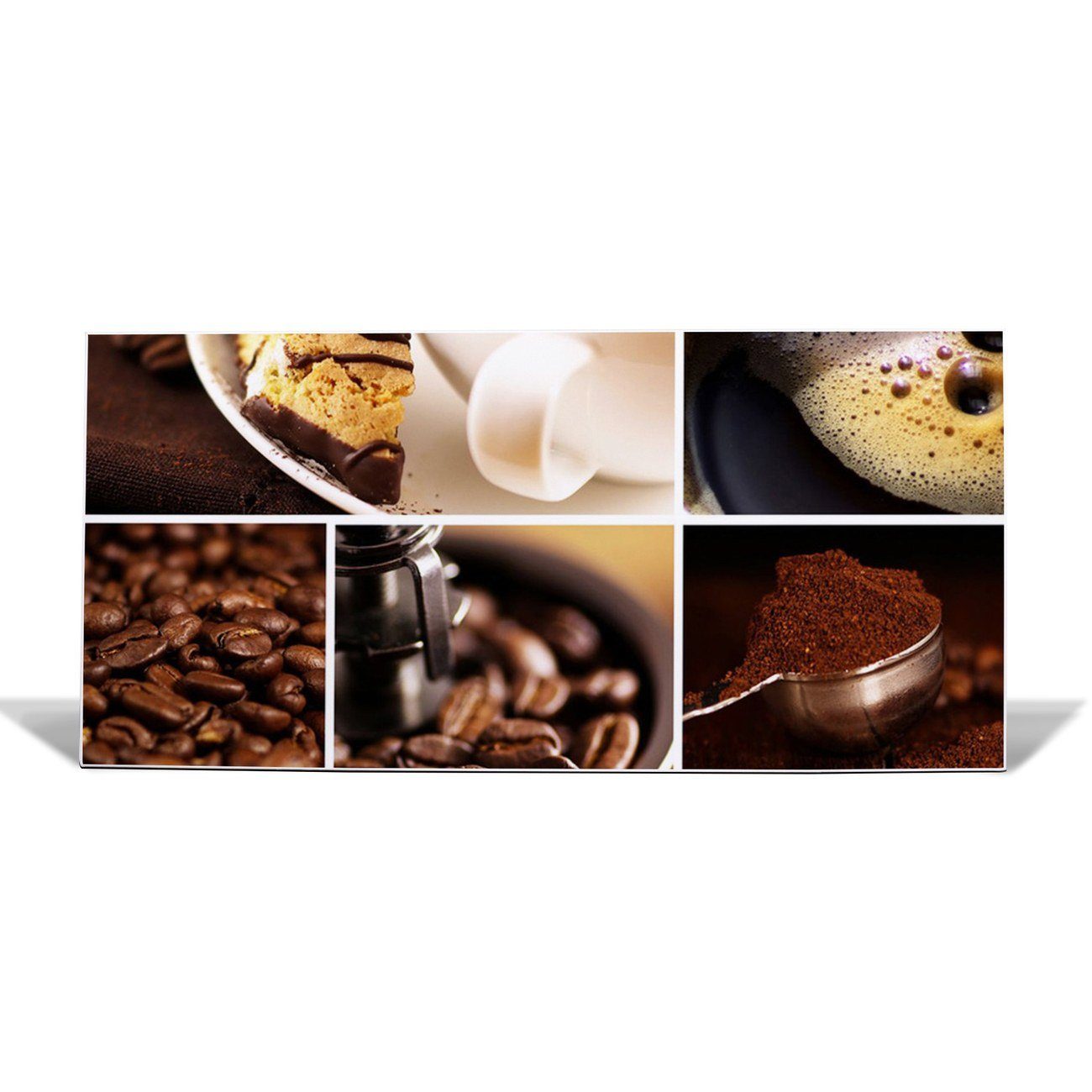 banjado Wandtafel Stahl Kaffee&Schokolade, (inkl. 4 Magnete, Stahlmagnettafel) weiß