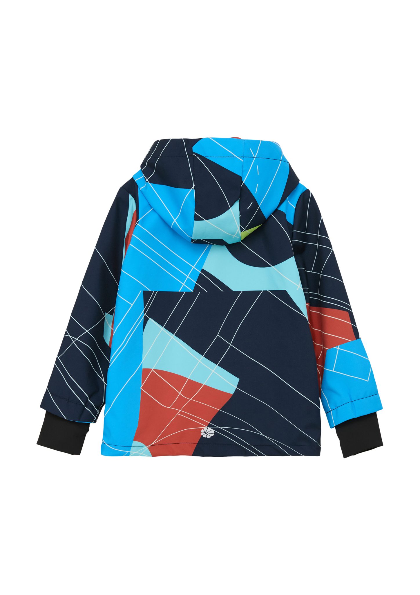 Twist s.Oliver Oliver Logo Allover-Print mit Outdoorjacke Kapuzenjacke