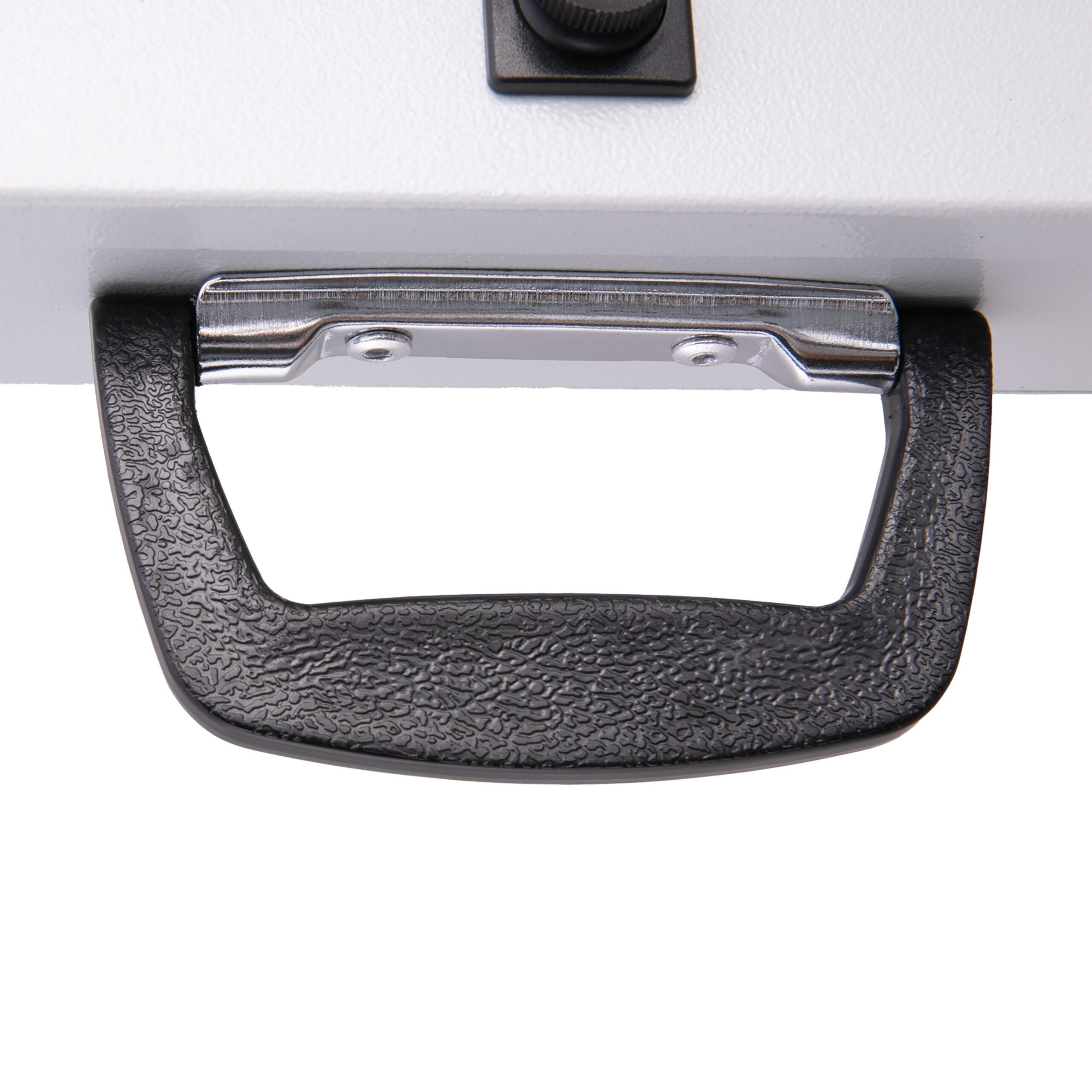 relaxdays Dokumententasche Dokumentenkassette DIN A4, Hellgrau