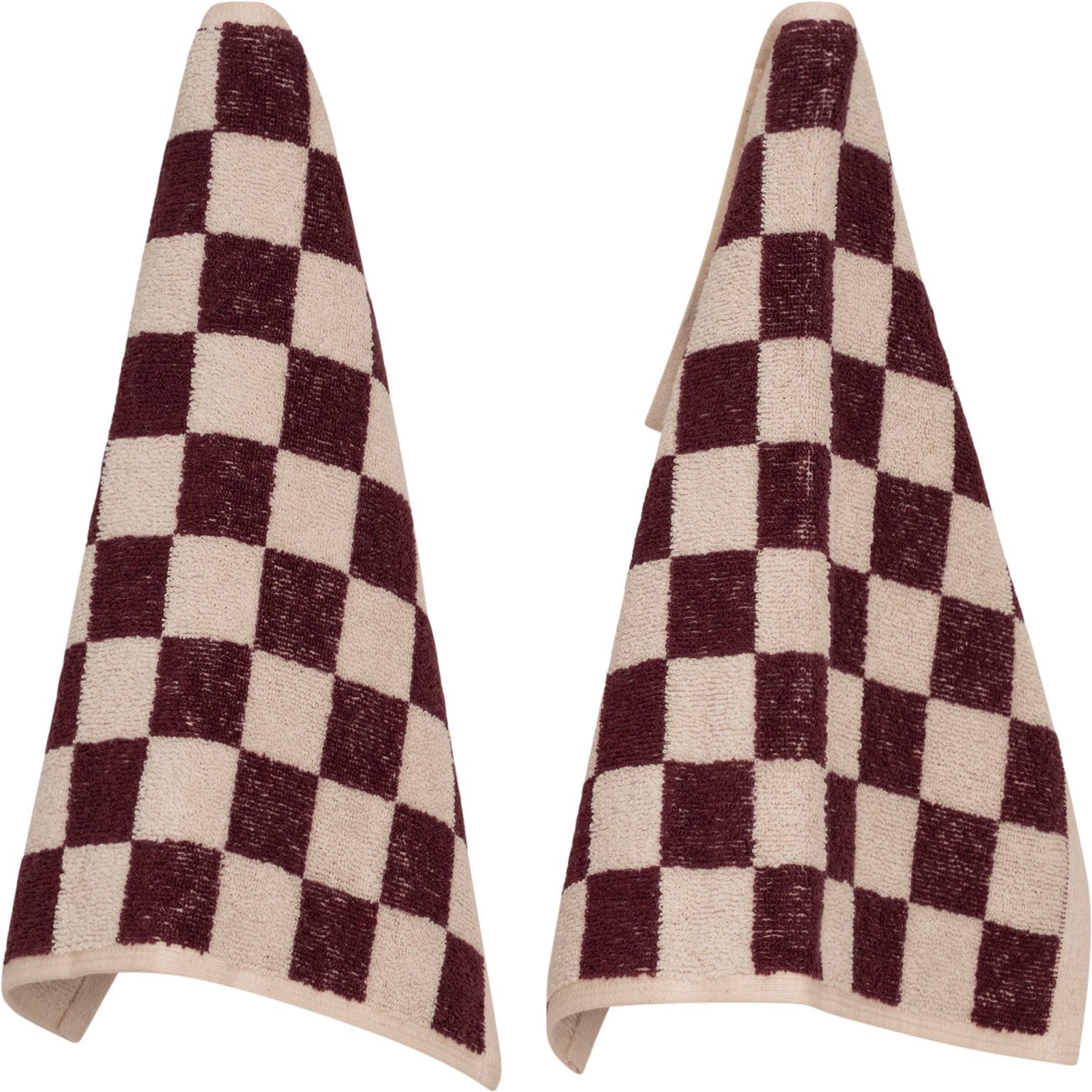 PAD Seiftuch CHESS, 30x30 cm, Frottee (Set, 2-St), Made in Europe, 100% Baumwolle, modernes Karo Design