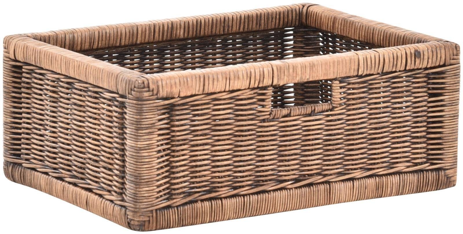 Krines Home Regalkorb 2er Set Regalkorb Aufbewahrungskorb Korb geflochten R günstig online kaufen