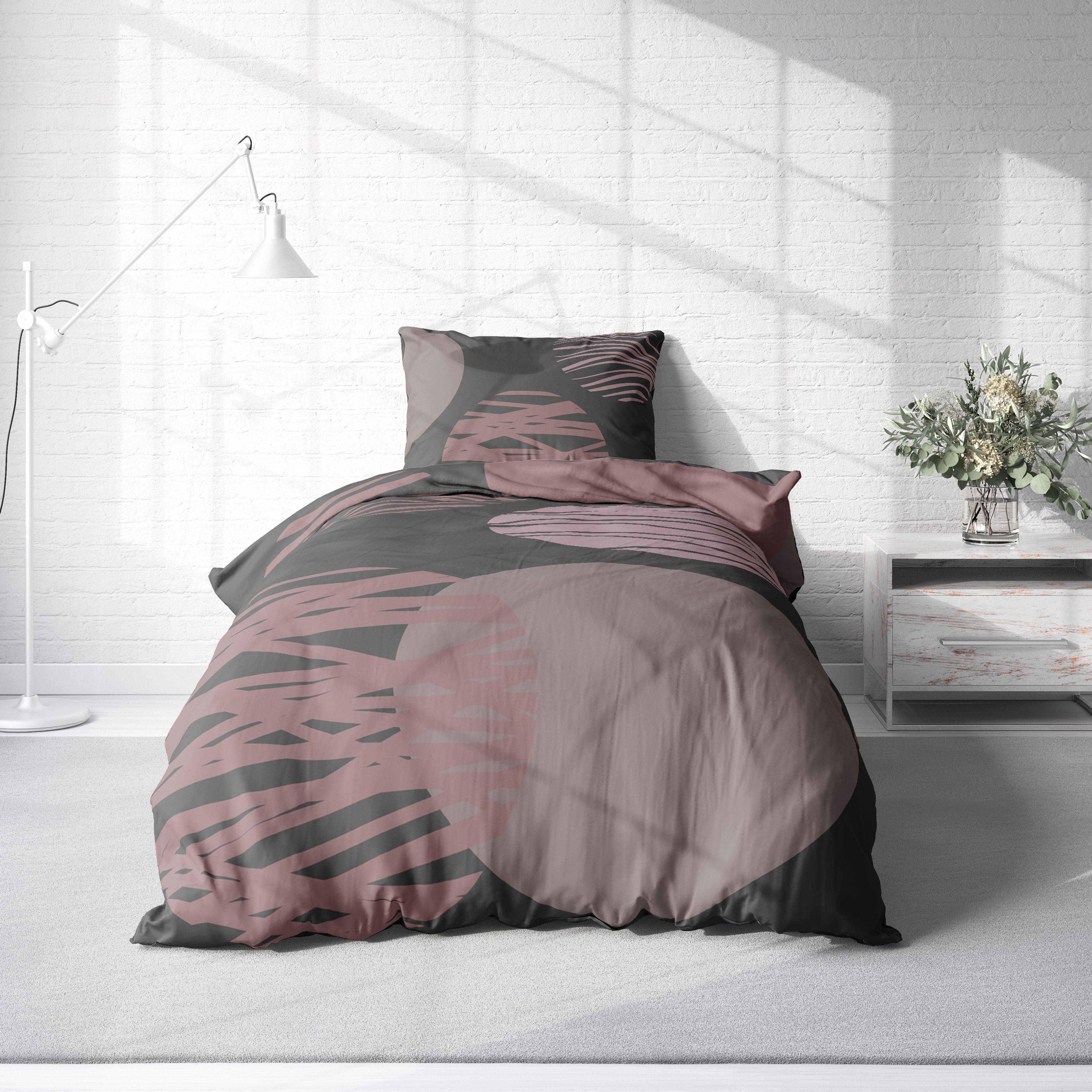 One Home Bettwäsche Anna, Mikrofaser, 4 teilig, Modern, Elegant und Kreise günstig online kaufen