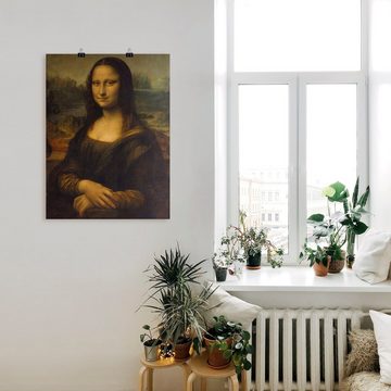 Artland Wandbild Mona Lisa. Um 1503, Porträts (1 St), als Leinwandbild, Poster in verschied. Größen