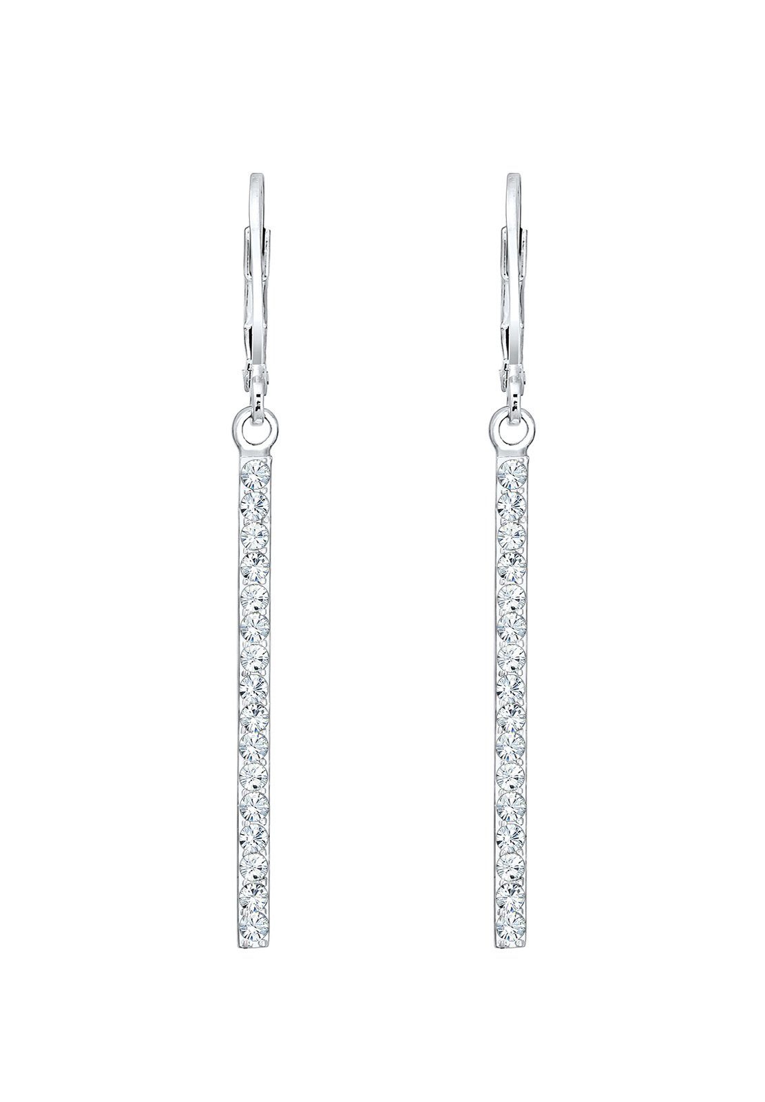 Elli Paar Ohrhänger Stab lang mit 925 Silber, mit Kristallen von Swarovski® günstig online kaufen