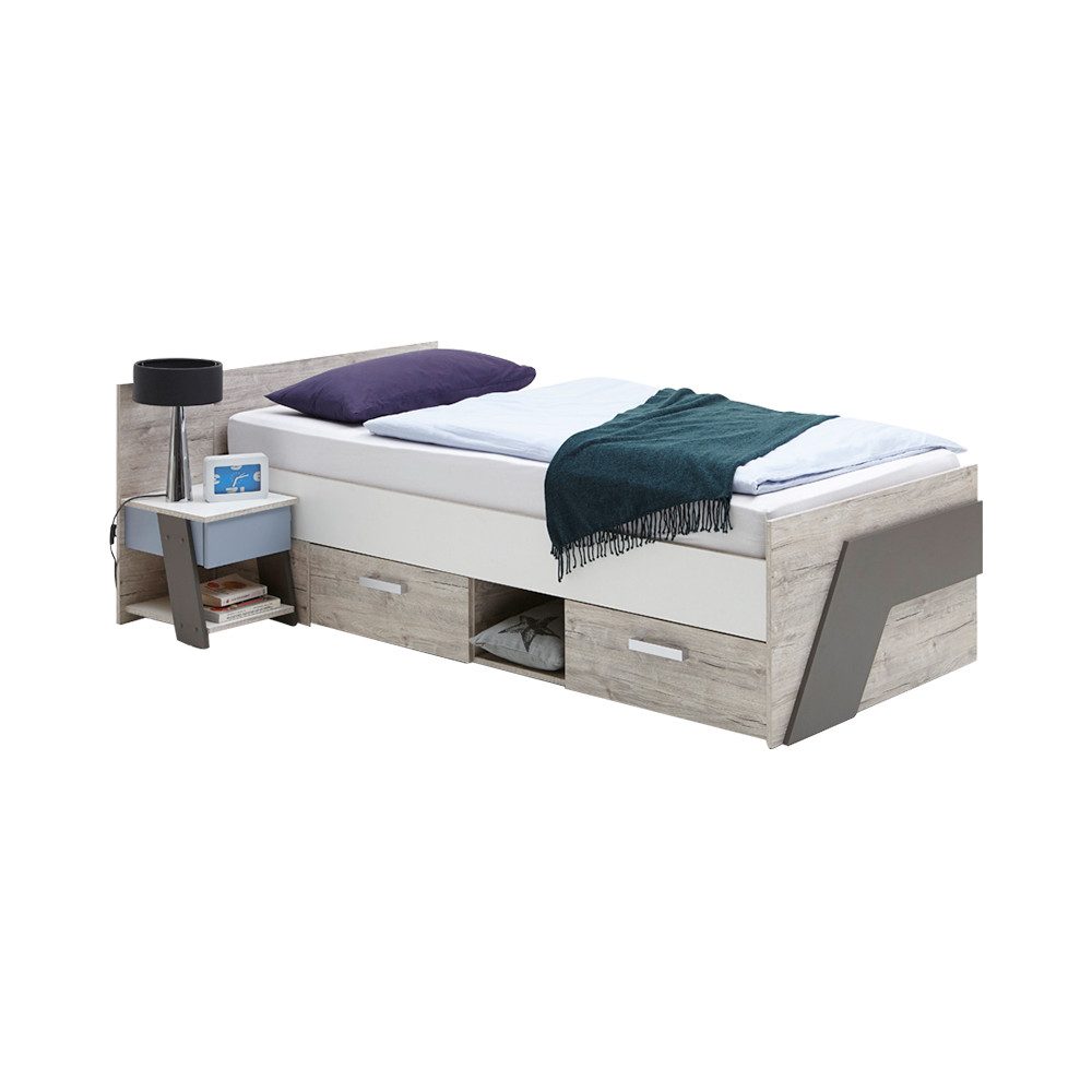 Lomadox Jugendzimmer-Set LEEDS-10, (Sparset, 6-tlg), Sandeiche günstig online kaufen