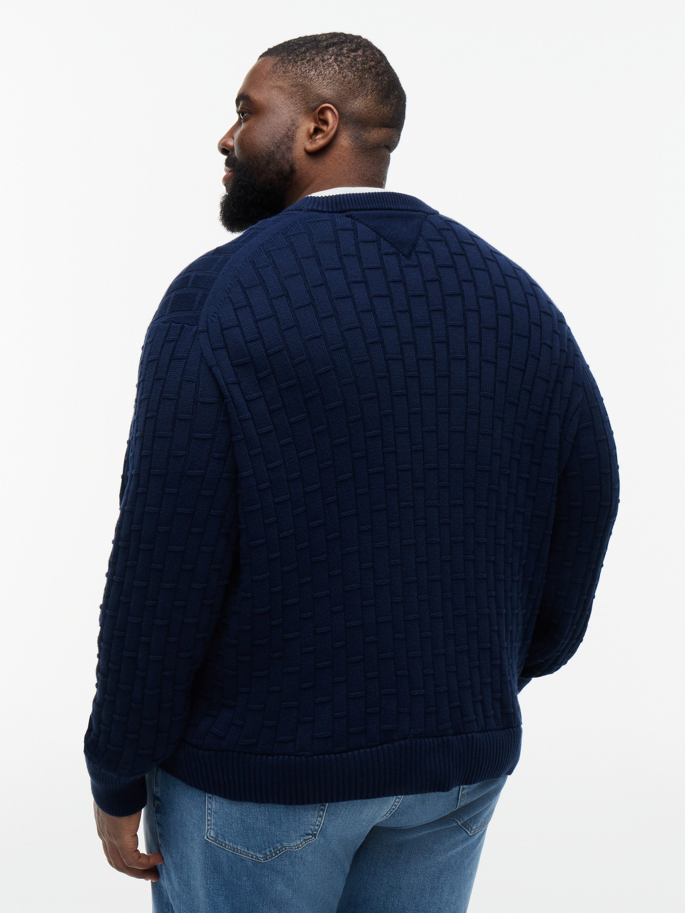 Tommy Hilfiger Big & Tall Rundhalspullover BT-MOCK CABLE CREW NECK Große Größen