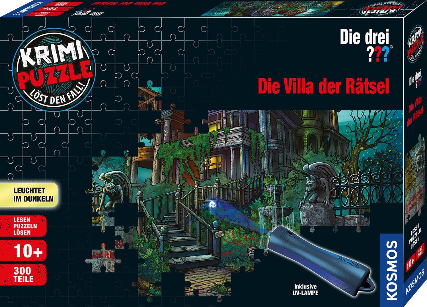 Kosmos Puzzle Krimipuzzle Die drei ??? Die Villa der Rätsel, 300 Puzzleteil günstig online kaufen