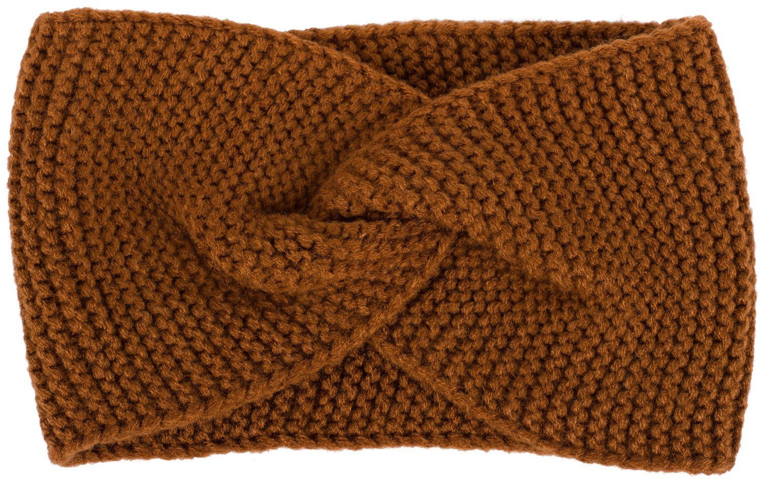 styleBREAKER Stirnband Krausstrick Stirnband Twist Knoten (1-St)