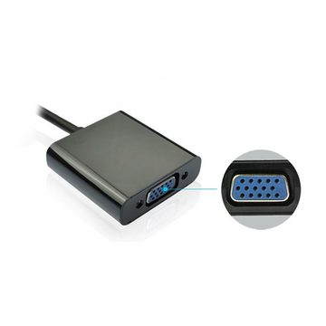 Bolwins B64 Adapter Kabel Displayport DP Stecker auf VGA PC Laptop TV Beamer Audio- & Video-Adapter