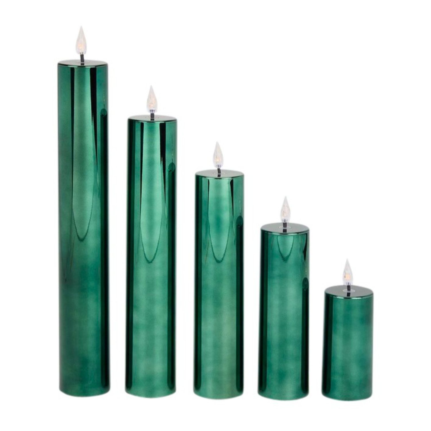 Online-Fuchs LED-Kerze 5er Set LED Kerzen XL mit 6-Stunden Timer und Hochgl günstig online kaufen