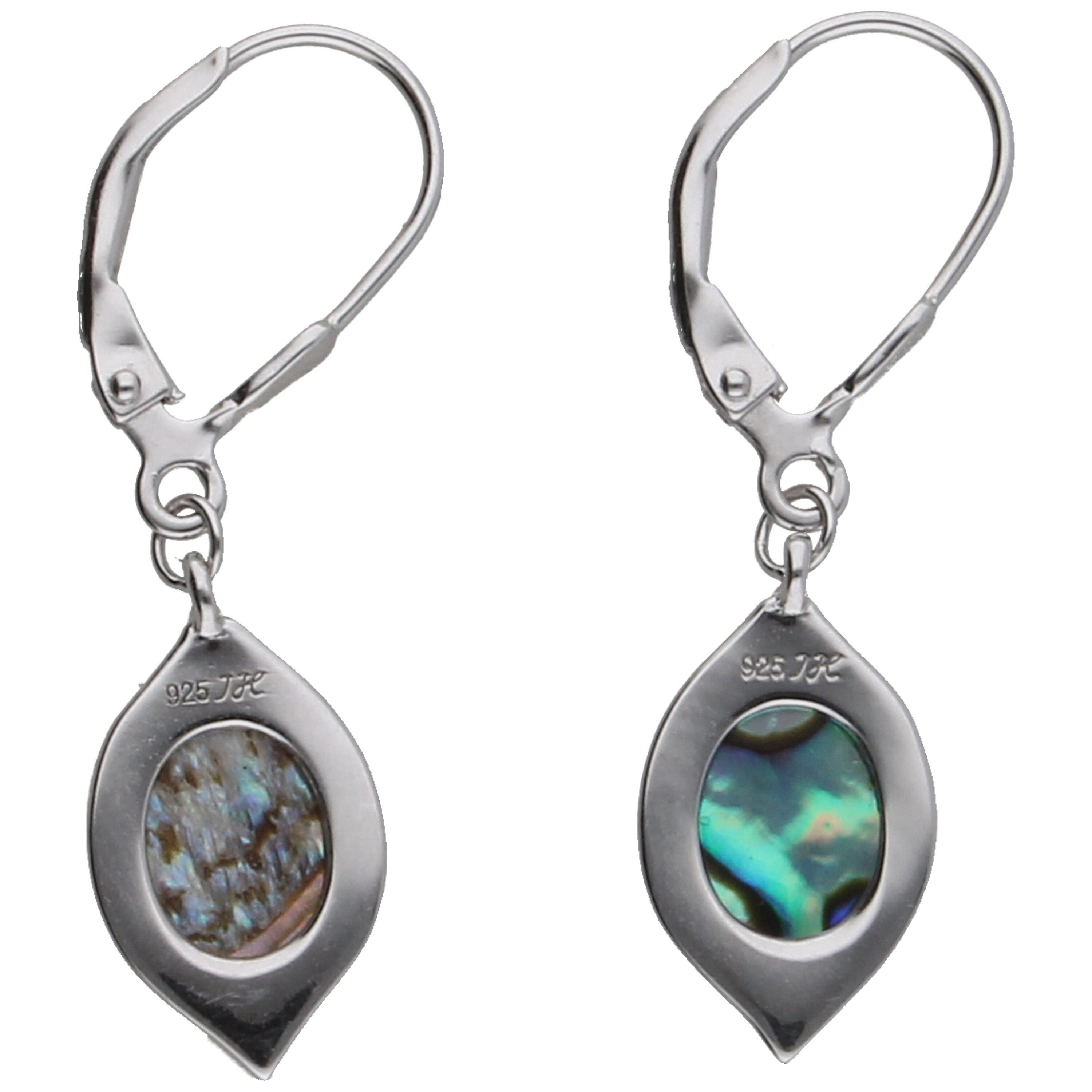 Smart Jewel Paar Ohrhänger mit Abalone, Silber 925