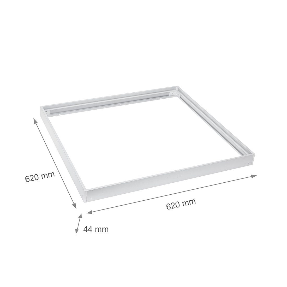 Aufputz Rahmen Panel Decke Aufbaurahmen LED für LED Paneele Lecom LED 62x62 Aufputz 62x62 Deckenanbau, Rahmen montage für